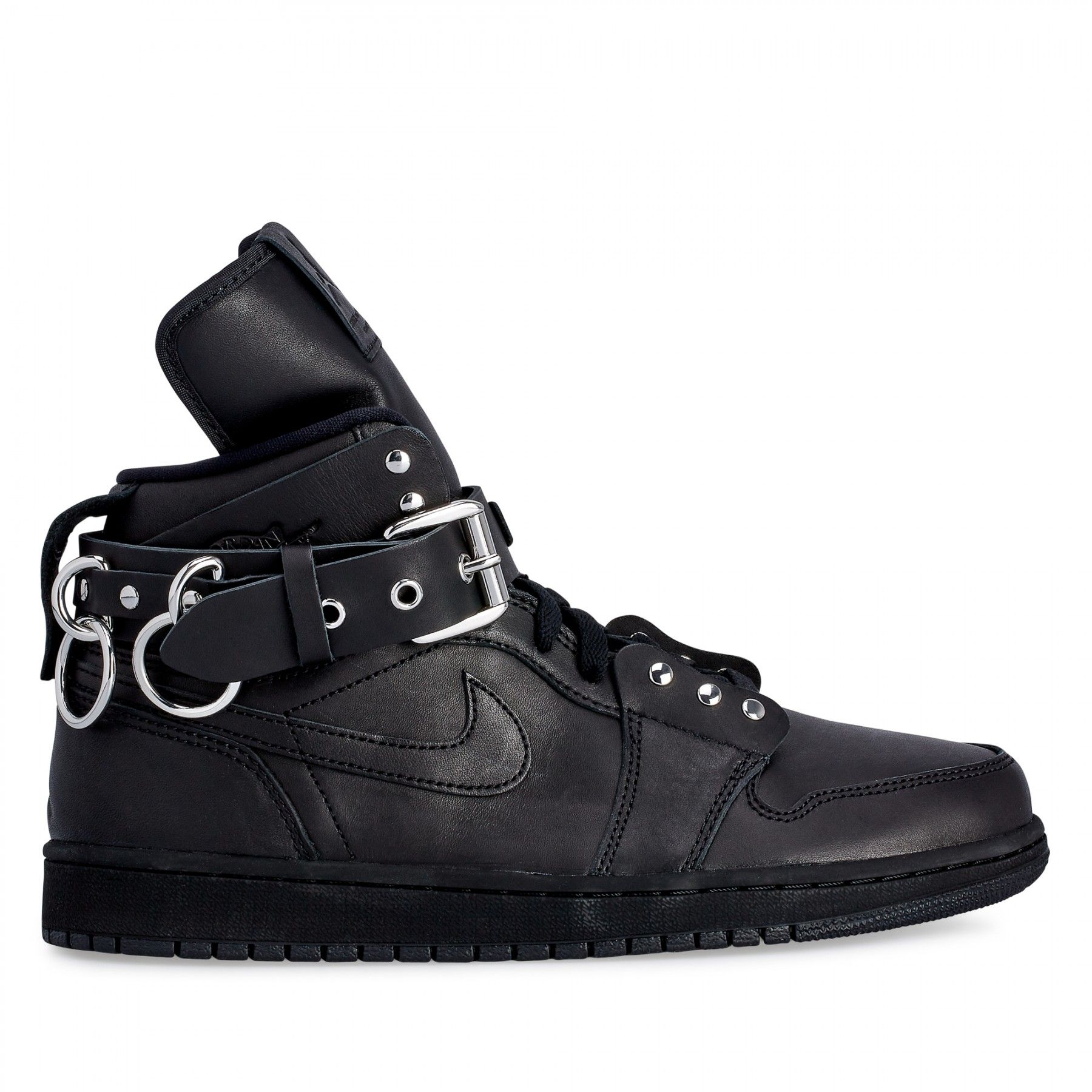 Pre-owned Comme Des Garçons X Nike Comme Des Garçons Homme Plus X Nike Air Jordan I High Shoes In Black