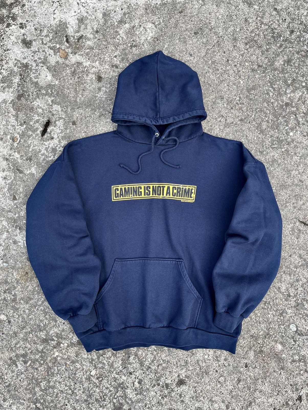 Vintage Rare Vintage 90’s GamersWear “Gaming is not a crime” Hoodie Size US XXL / EU 58 / 5 - 1 Thumbnail