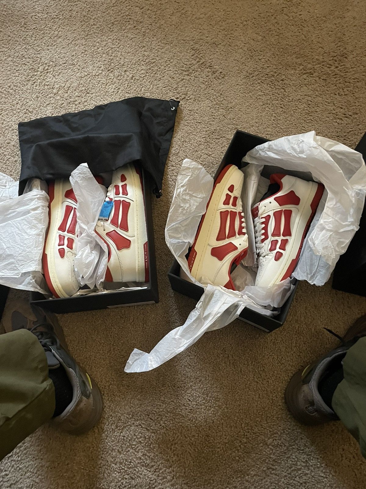 Amiri Amiri Skel Low Top Bone Size US 10 / EU 43 - 2 Thumbnail