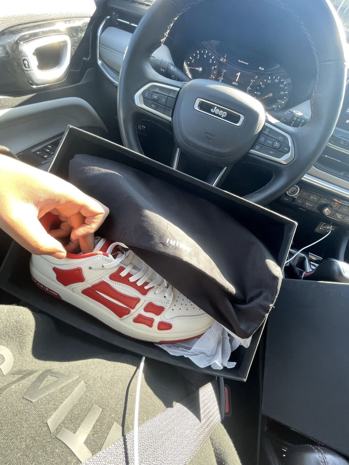Amiri Amiri Skel Low Top Bone Size US 10 / EU 43 - 1 Thumbnail