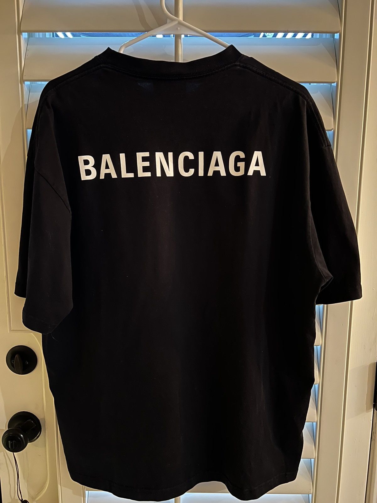 Balenciaga BALENCIAGA SCISSORS FLATGROUND T-SHIRT IN BLACK | Grailed