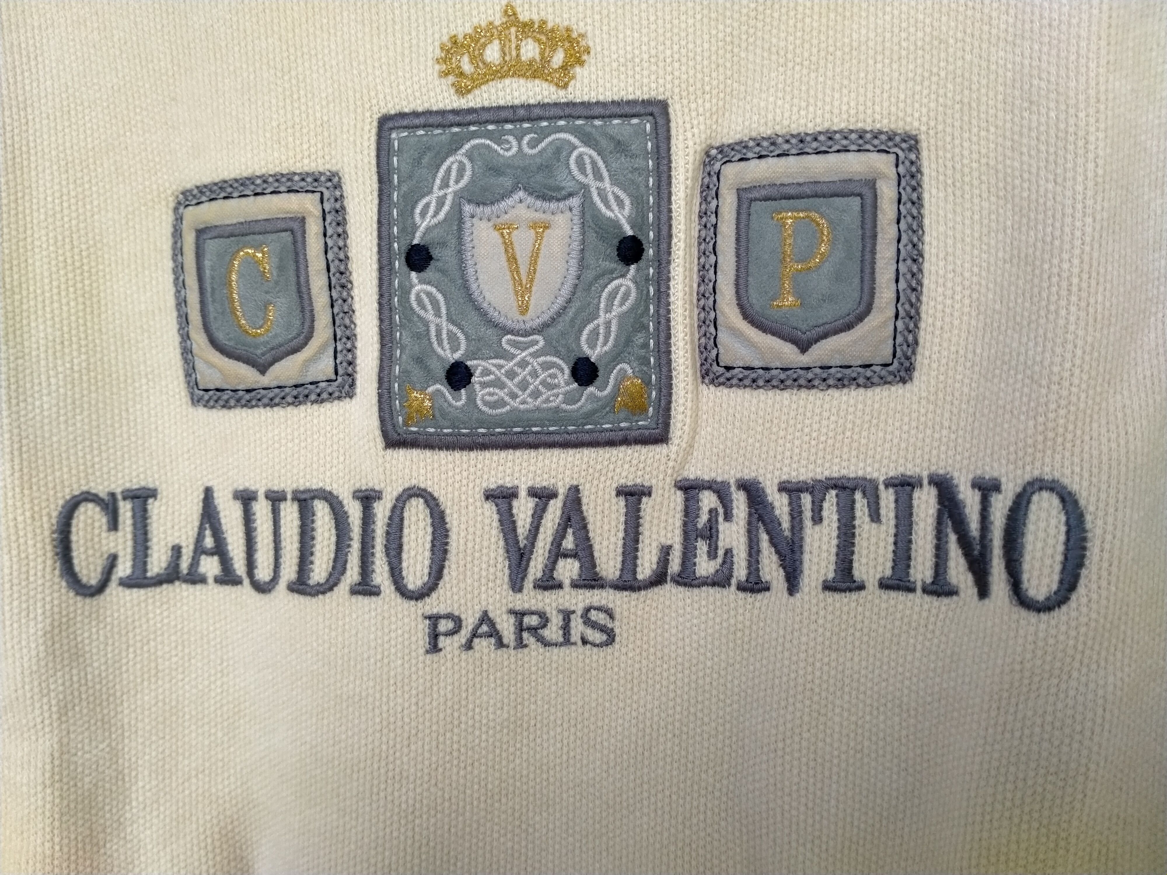Valentino × Vintage Claudio Valentino Paris Sweatshirt Size US M / EU 48-50 / 2 - 5 Thumbnail