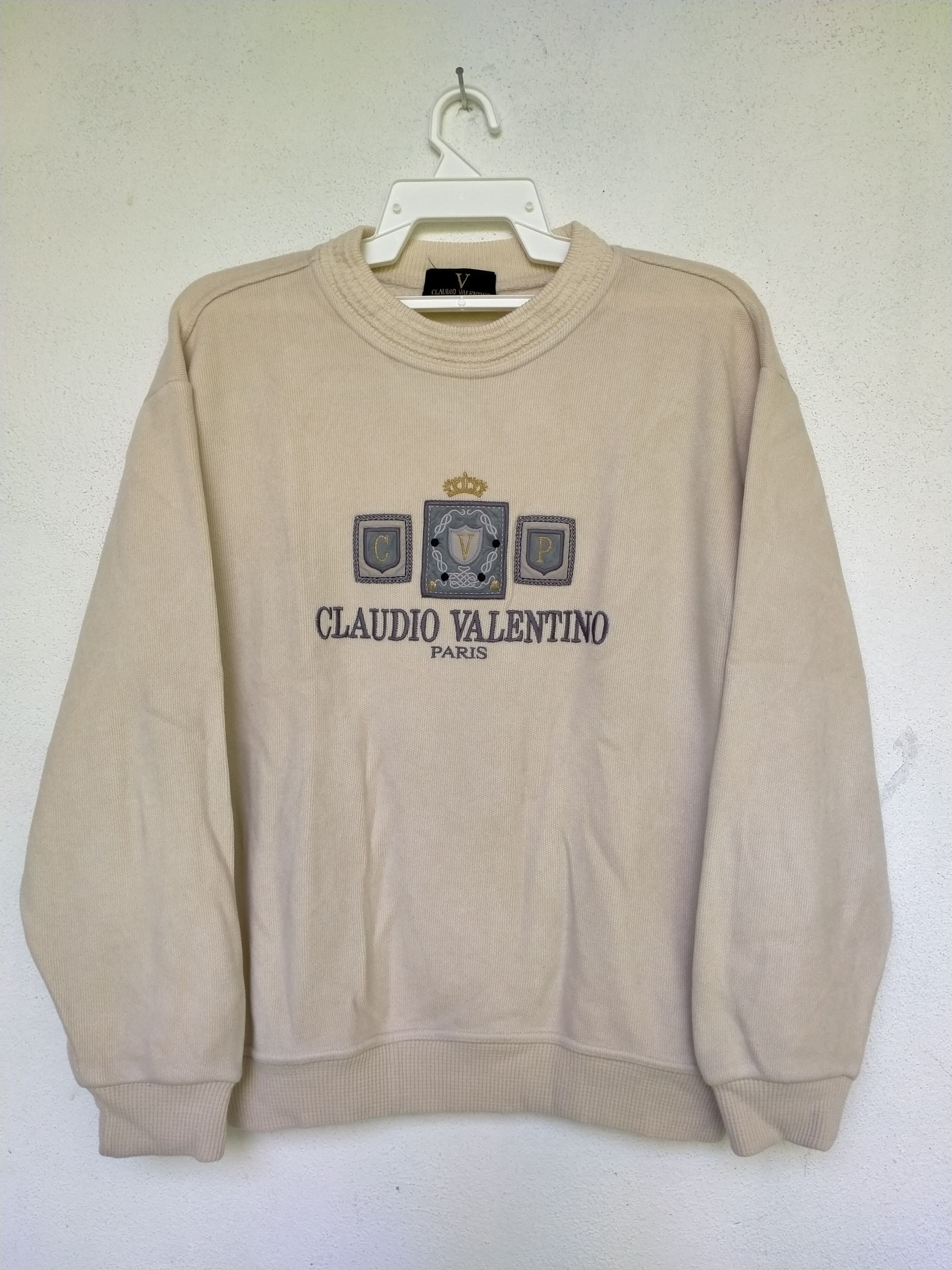 Valentino × Vintage Claudio Valentino Paris Sweatshirt Size US M / EU 48-50 / 2 - 1 Thumbnail