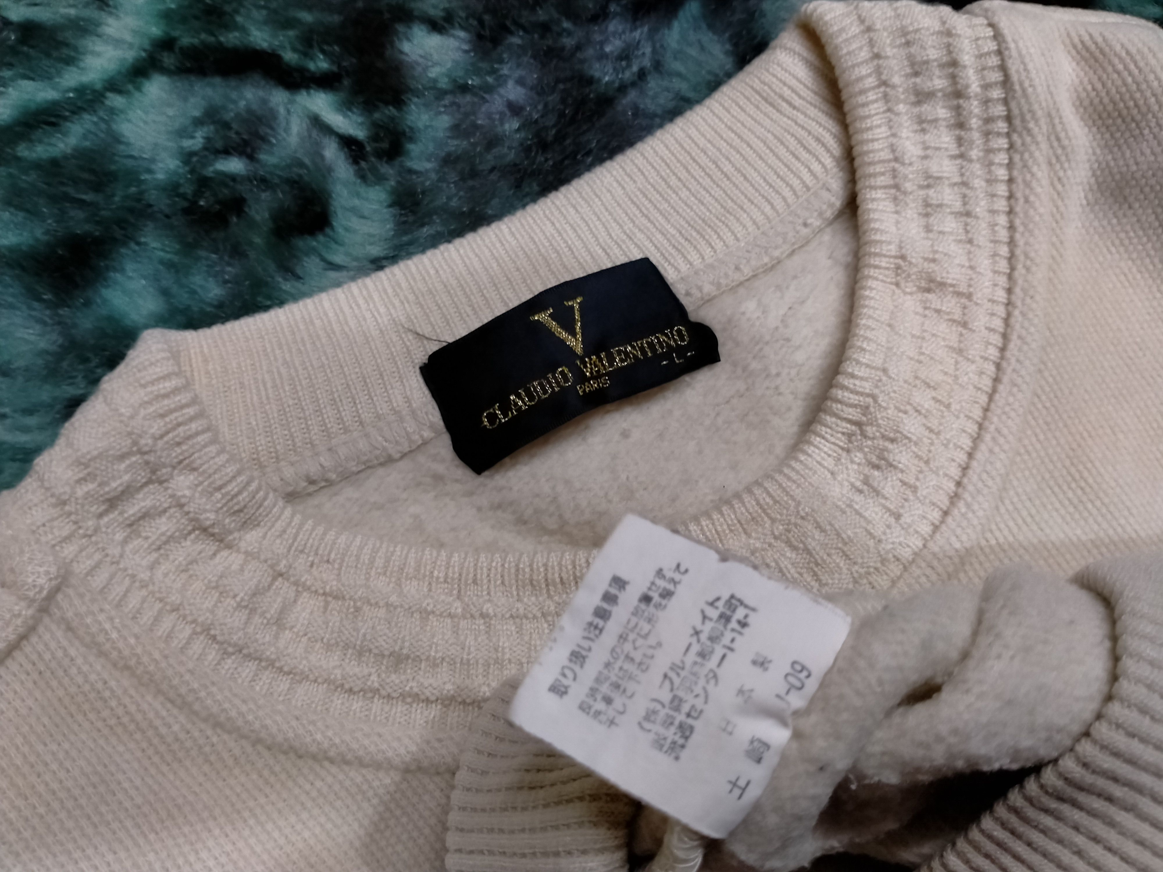 Valentino × Vintage Claudio Valentino Paris Sweatshirt Size US M / EU 48-50 / 2 - 4 Thumbnail