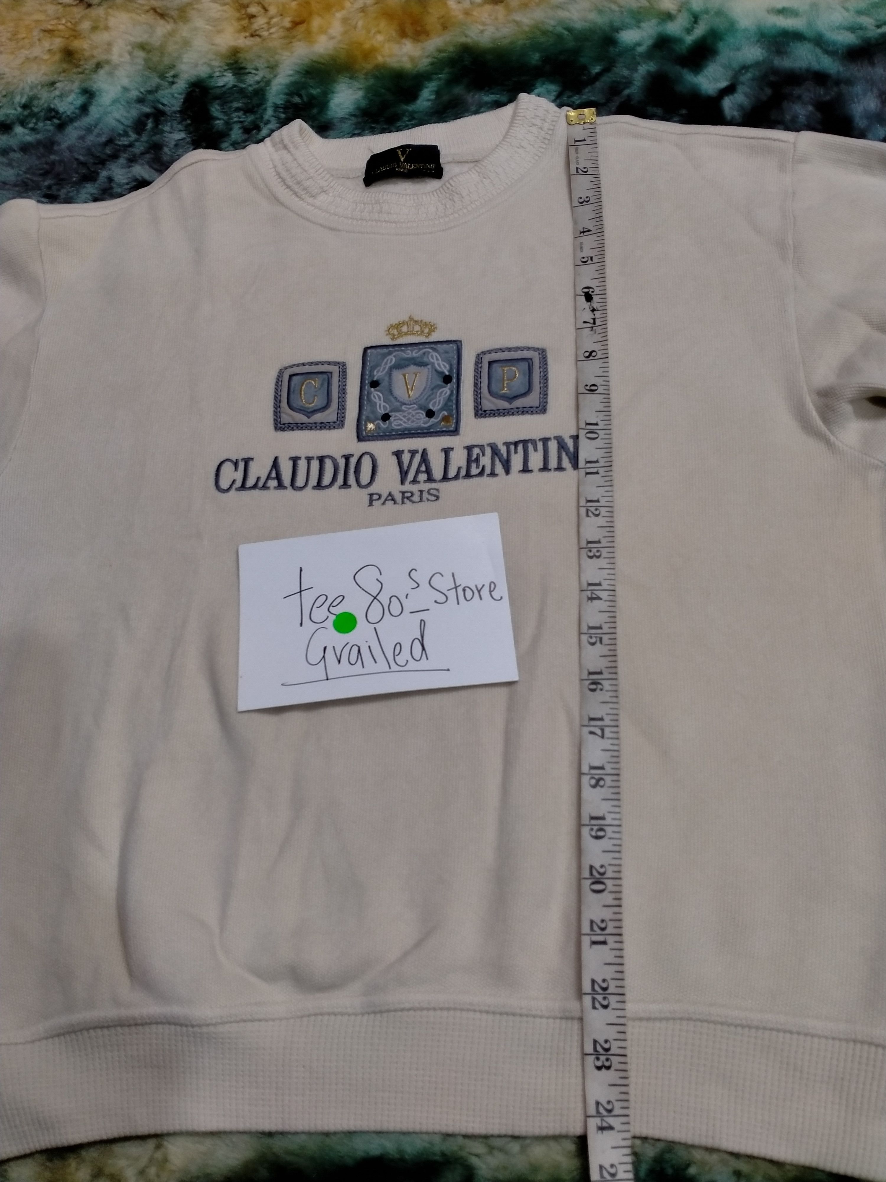 Valentino × Vintage Claudio Valentino Paris Sweatshirt Size US M / EU 48-50 / 2 - 7 Thumbnail