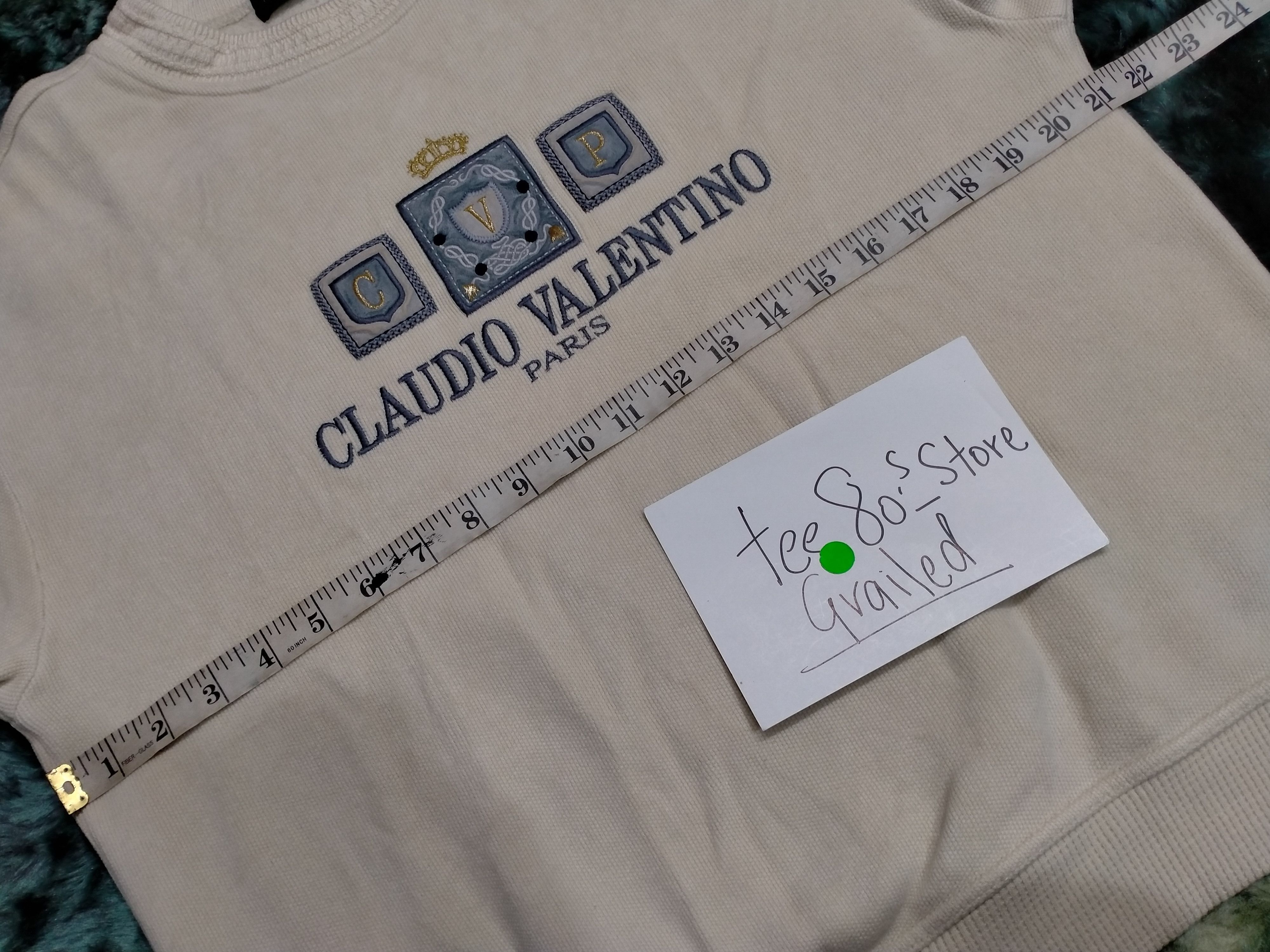 Valentino × Vintage Claudio Valentino Paris Sweatshirt Size US M / EU 48-50 / 2 - 6 Thumbnail