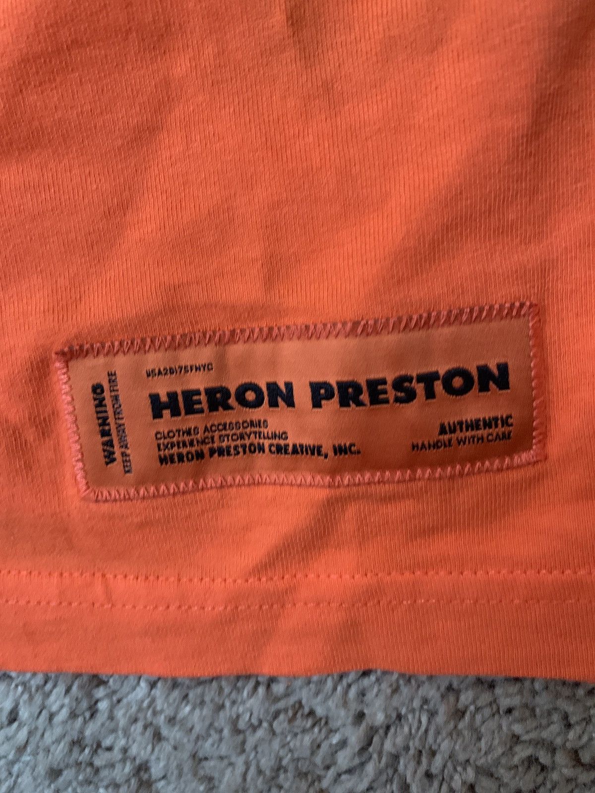 Heron Preston Heron Preston Orange T-Shirt Size US M / EU 48-50 / 2 - 2 Thumbnail