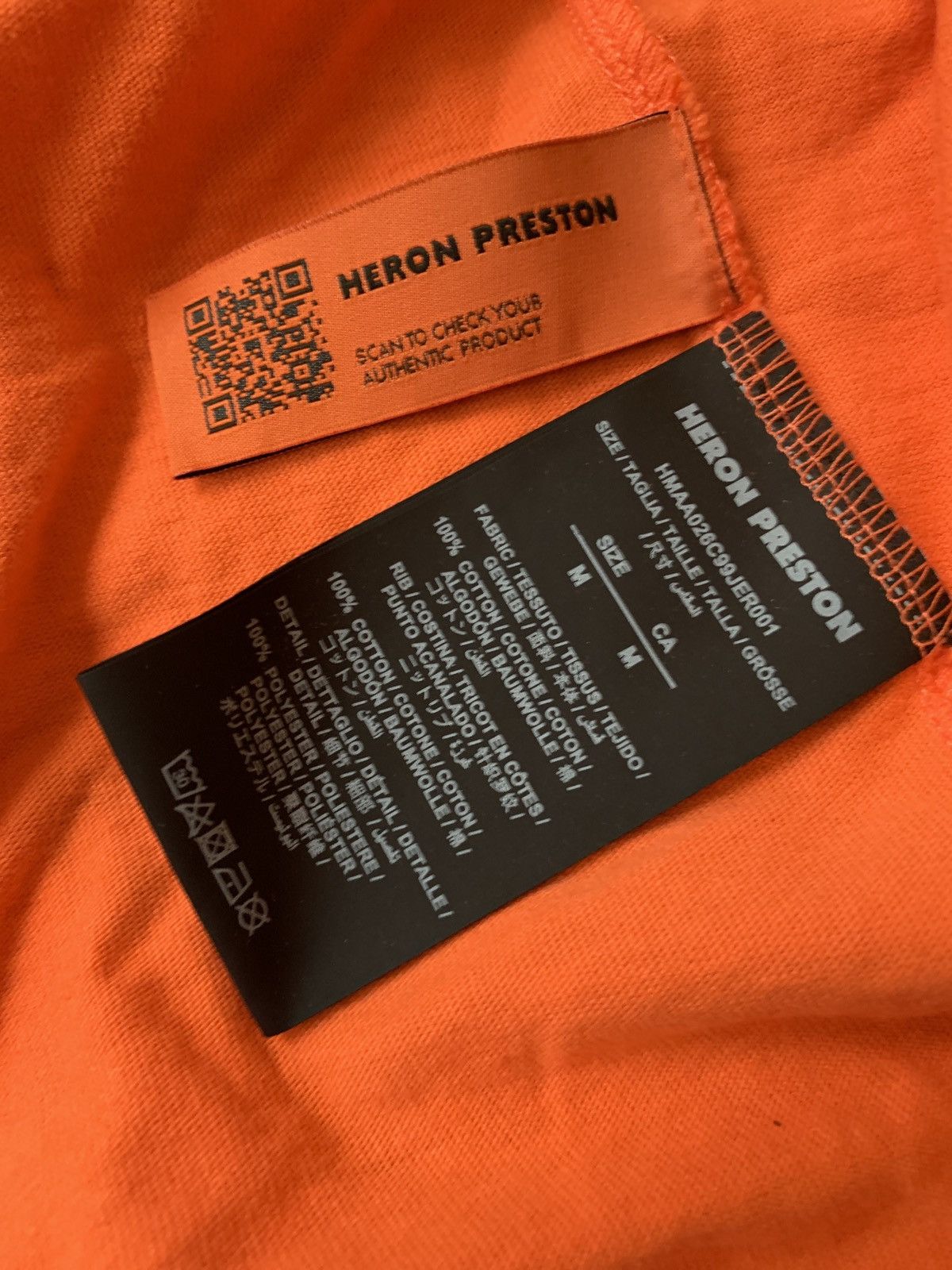 Heron Preston Heron Preston Orange T-Shirt Size US M / EU 48-50 / 2 - 3 Thumbnail