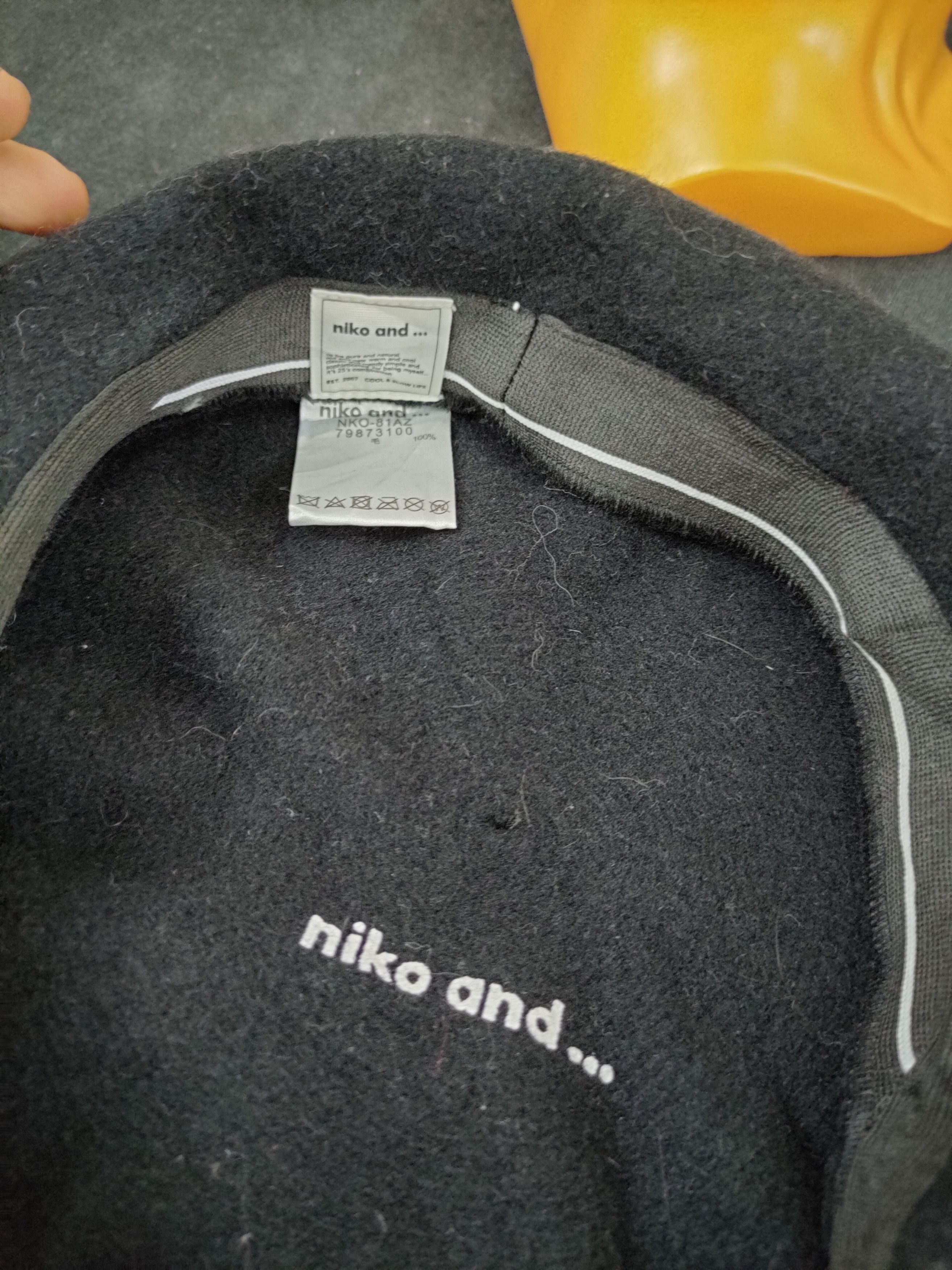 Japanese Brand Nico and black hat beanie Japanese artist style #037 Size ONE SIZE - 5 Thumbnail