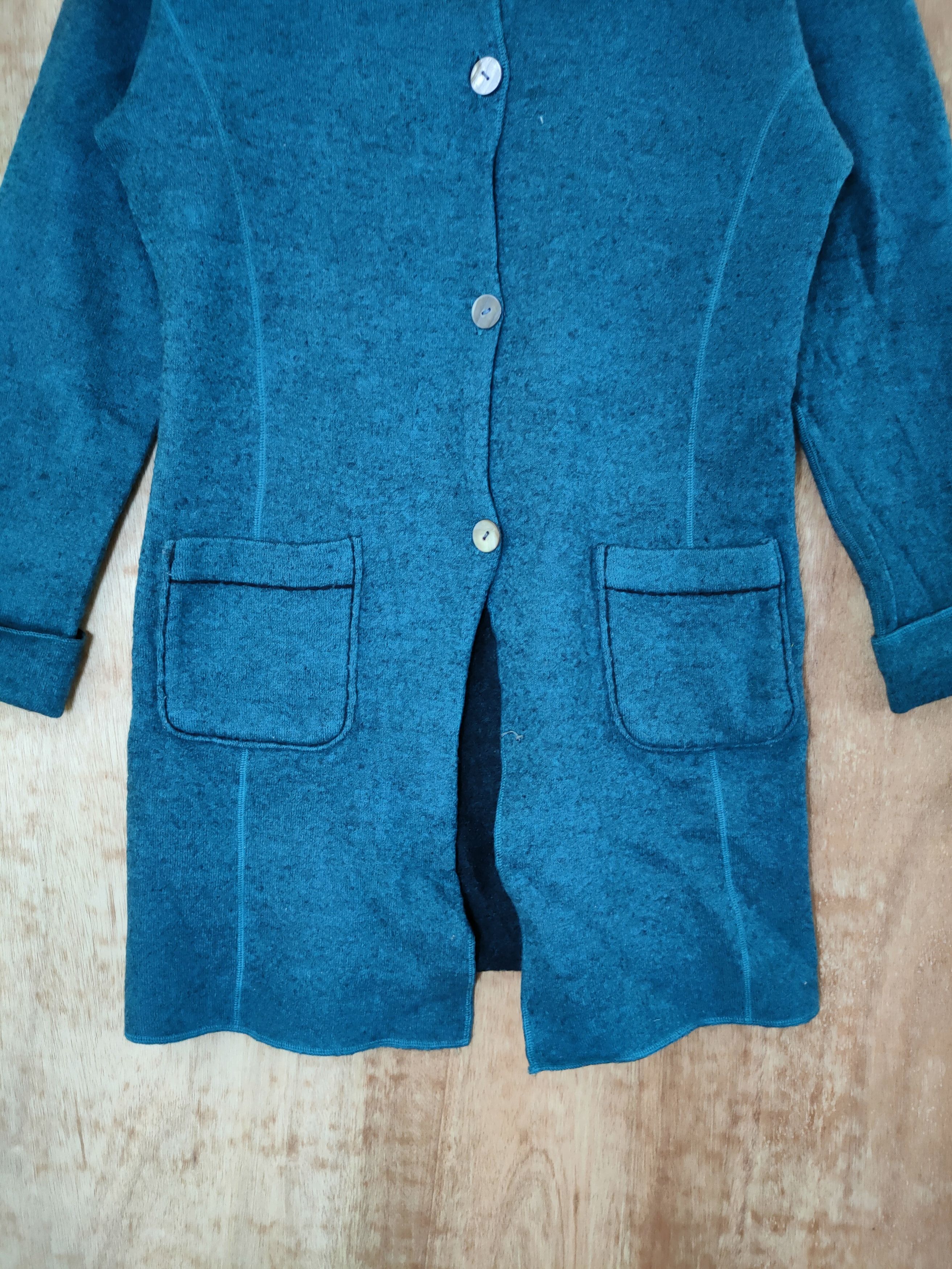 Japanese Brand DLL LA Charmer reversible long coat knitwear japan #46-526 Size M / US 6-8 / IT 42-44 - 2 Thumbnail