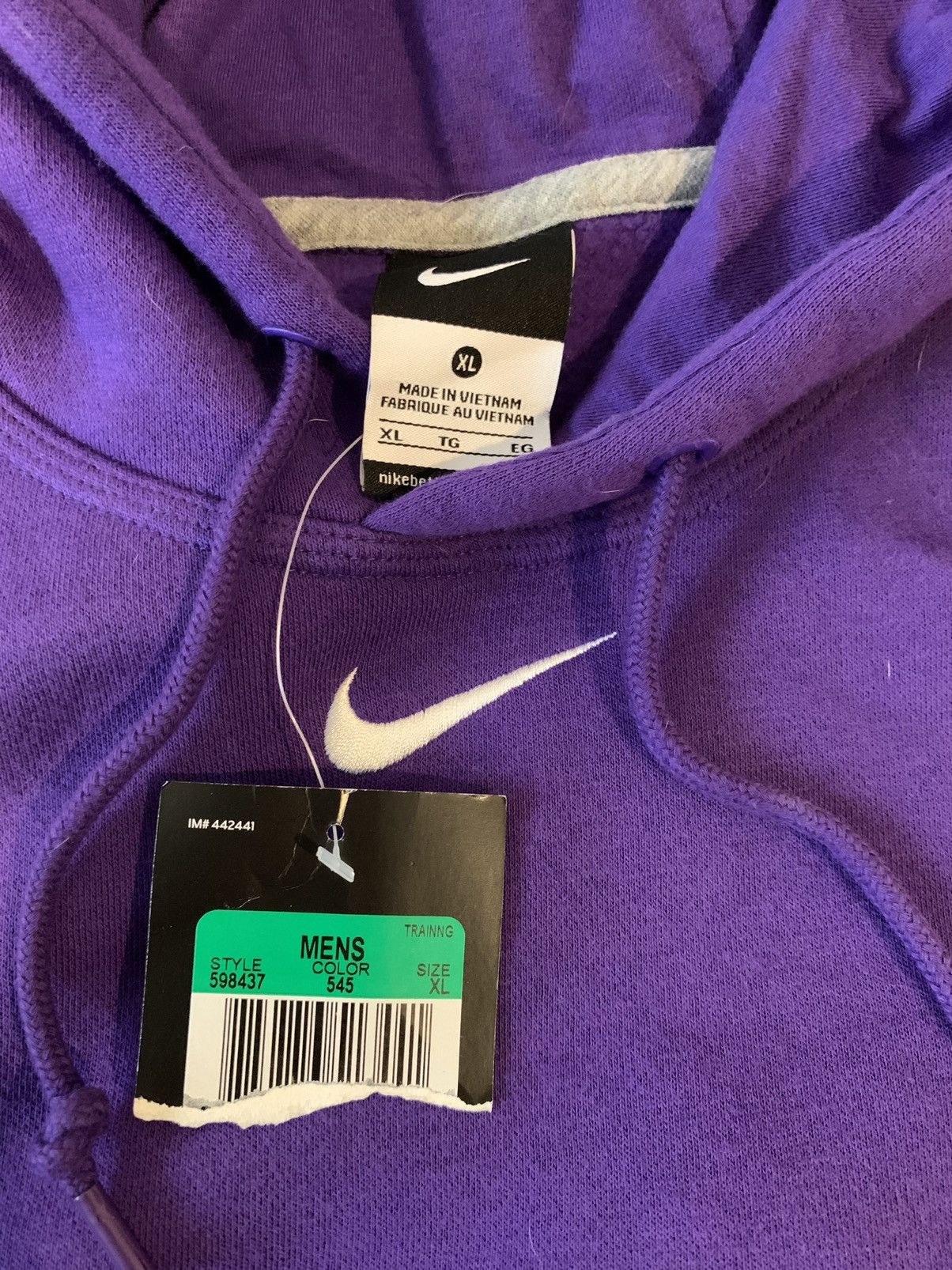 Nike Purple Nike Center Swoosh Hoodie Sweatshirt New Size US XL / EU 56 / 4 - 2 Preview