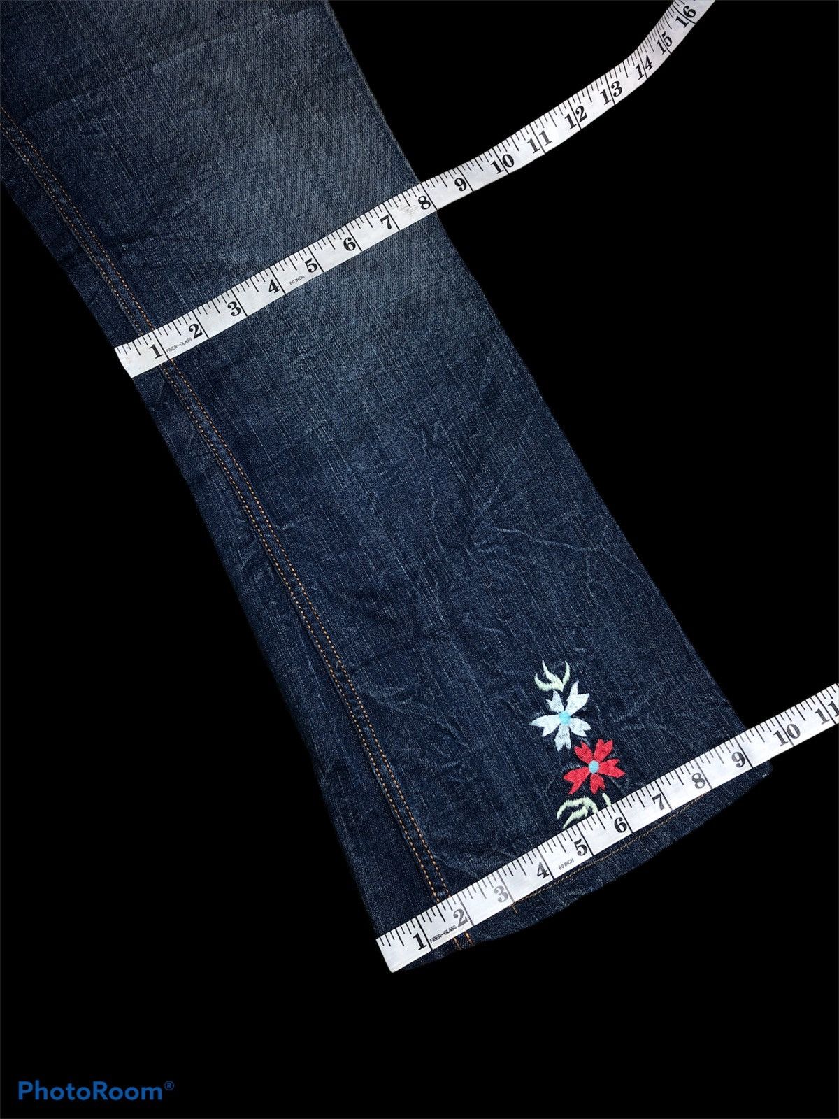 Antik Denim FLARED⚡️DRAGON TIGER EMBROIDERY STRECTHABLE ANTIK DENIM USA Size 33" - 9 Thumbnail