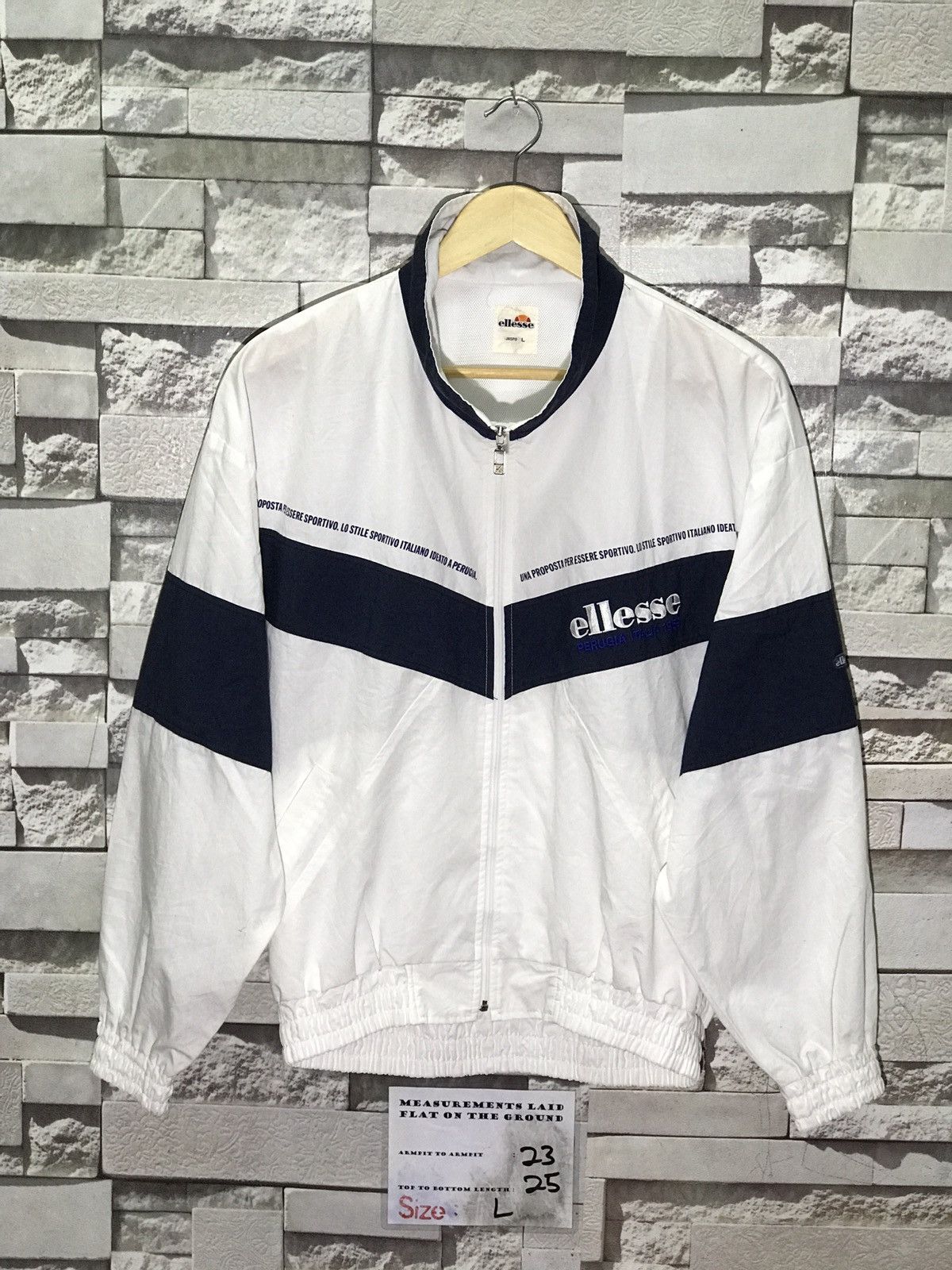 Ellesse Vintage Ellesse Two Tone Colour Windbreaker Size US M / EU 48-50 / 2 - 1 Thumbnail