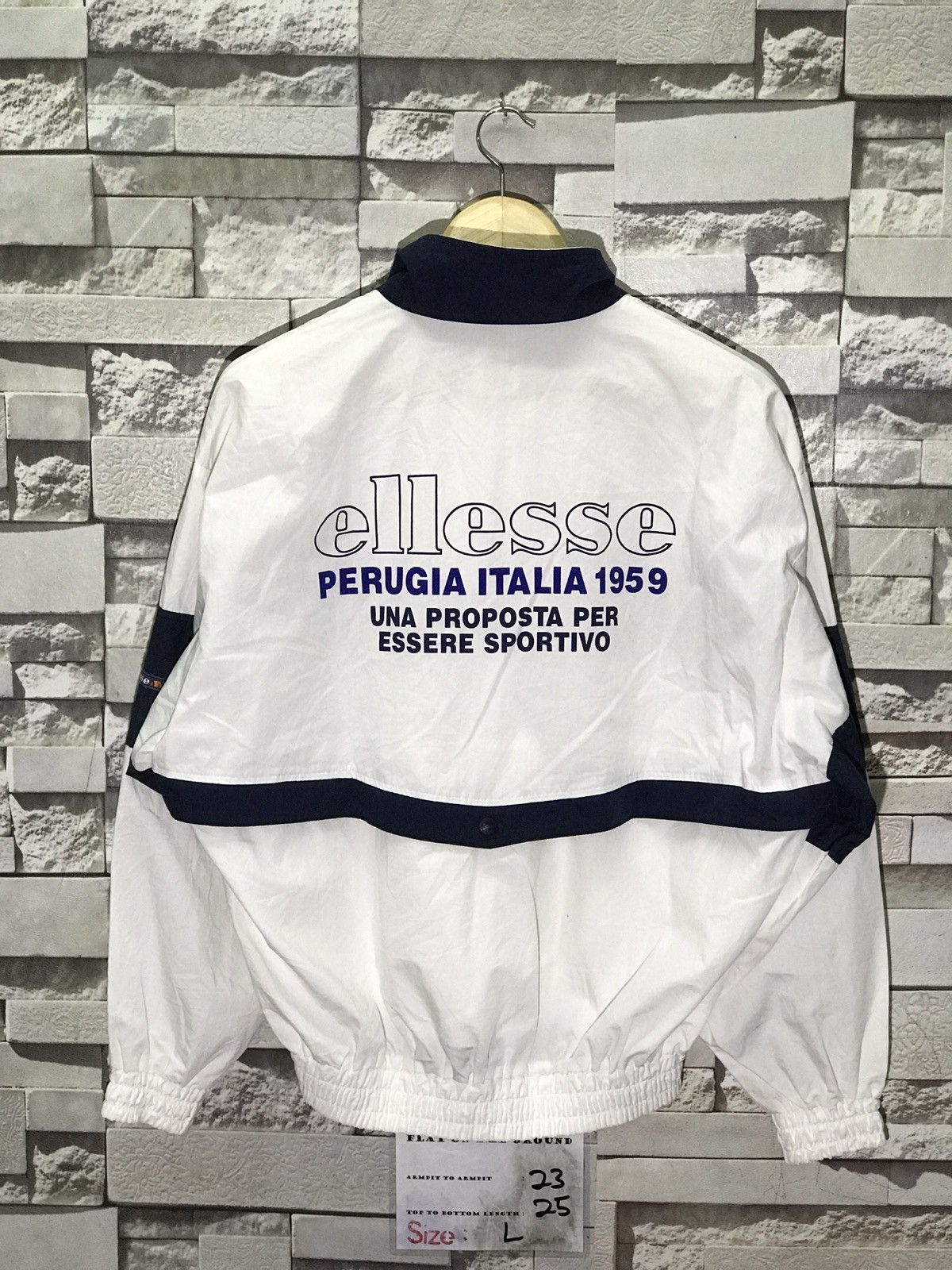 Ellesse Vintage Ellesse Two Tone Colour Windbreaker Size US M / EU 48-50 / 2 - 2 Thumbnail