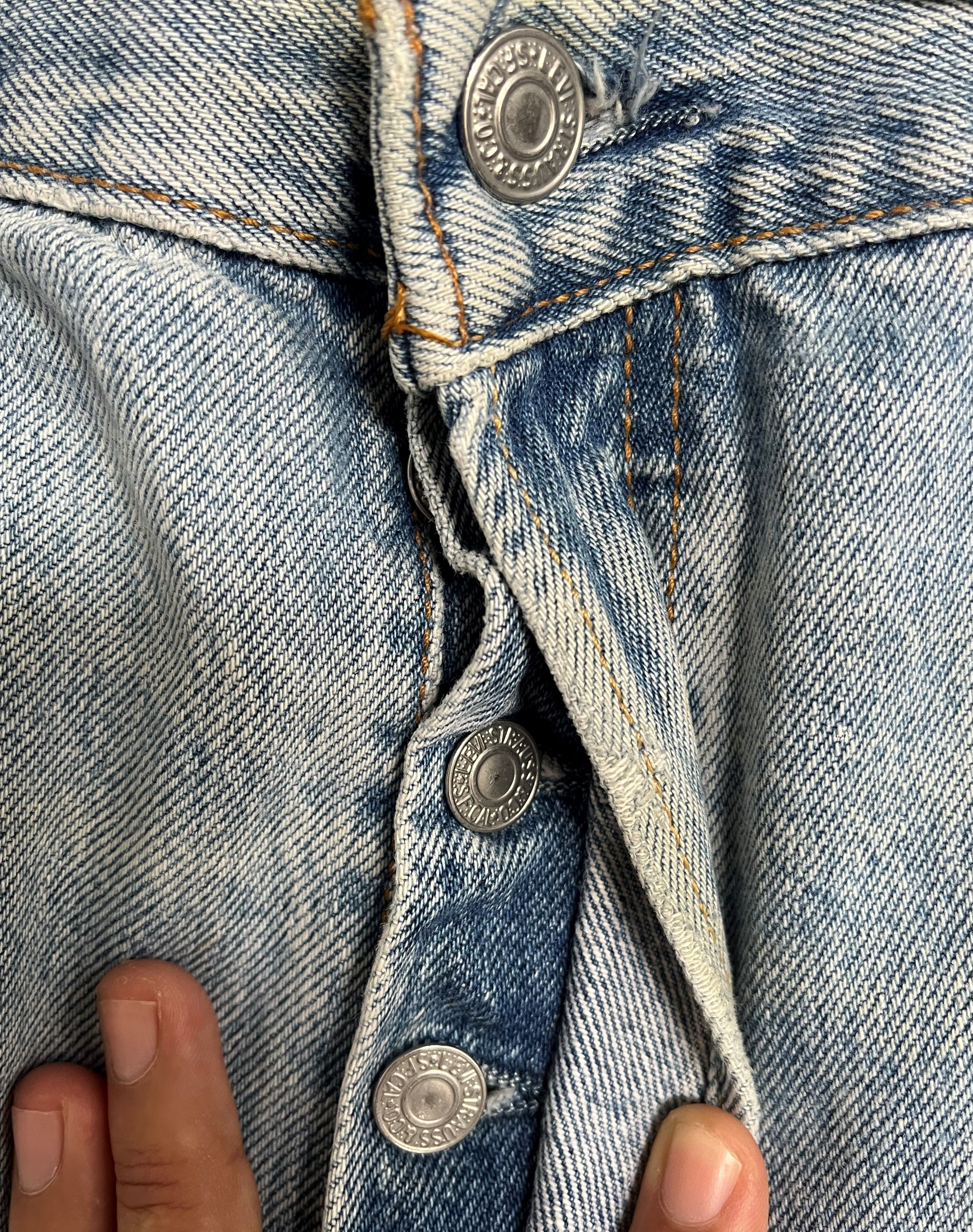 Levi's Vintage 90's Levis 501 Distressed Jeans L111 Size US 38 / EU 54 - 8 Thumbnail