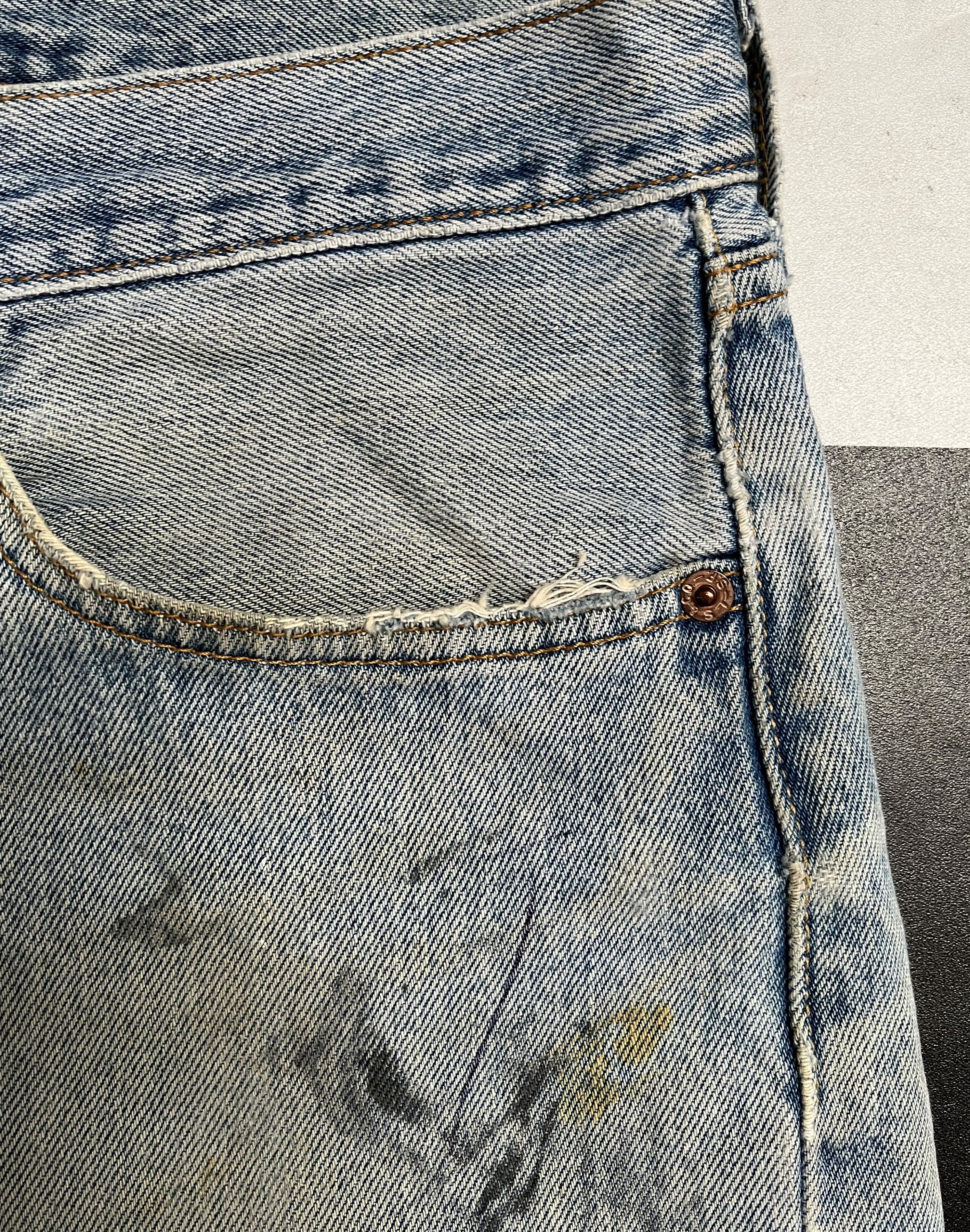 Levi's Vintage 90's Levis 501 Distressed Jeans L111 Size US 38 / EU 54 - 7 Thumbnail