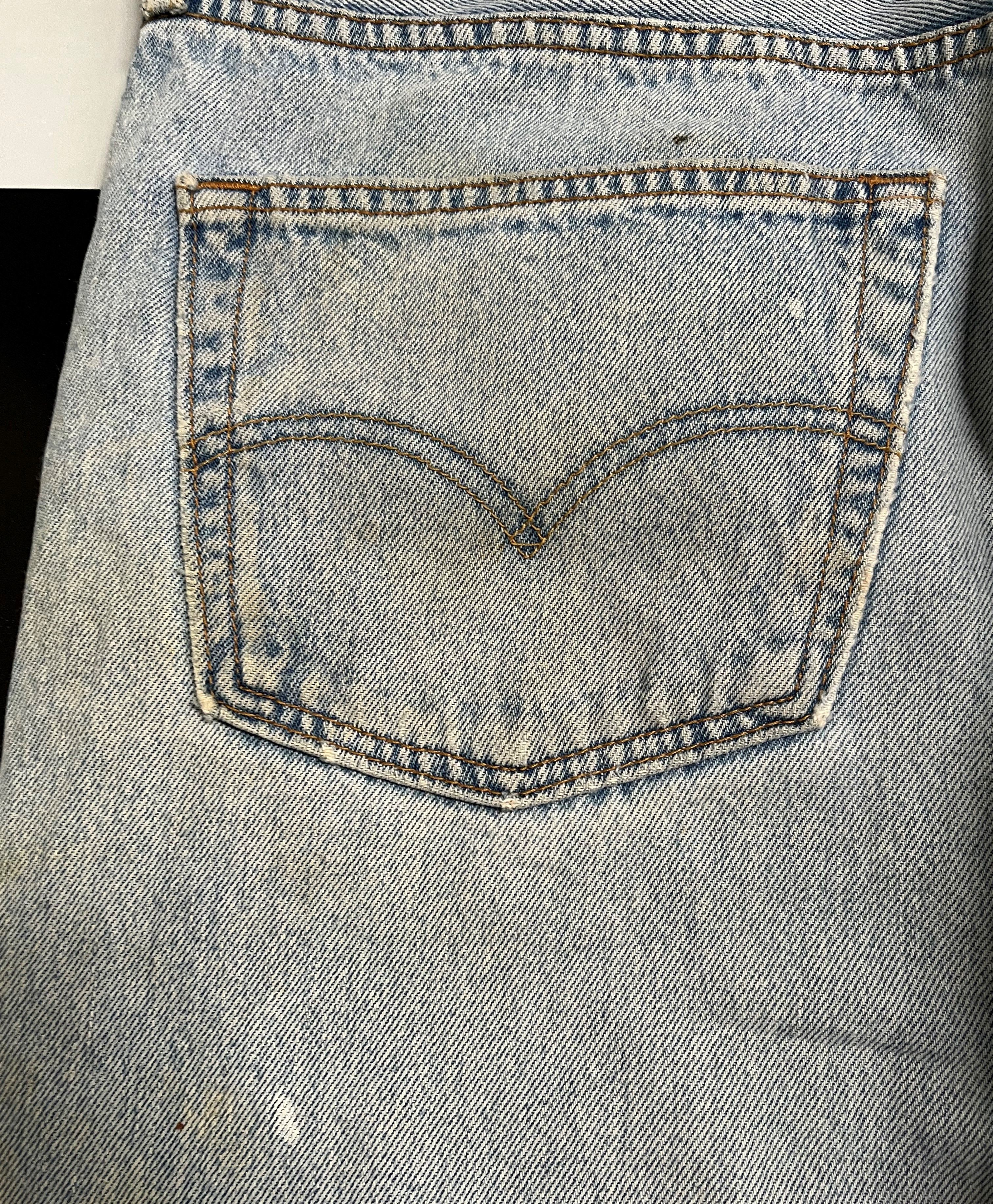 Levi's Vintage 90's Levis 501 Distressed Jeans L111 Size US 38 / EU 54 - 14 Thumbnail