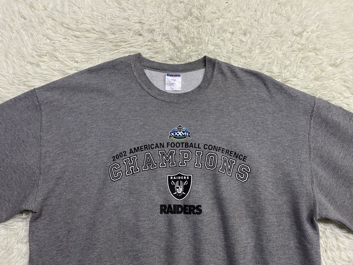 NFL × Vintage Vintage Super Bowl XXXVII 2002 American Football Pullover Size US XL / EU 56 / 4 - 2 Thumbnail