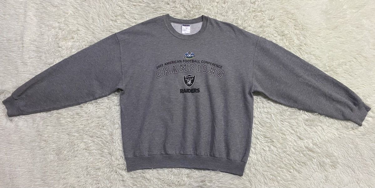 NFL × Vintage Vintage Super Bowl XXXVII 2002 American Football Pullover Size US XL / EU 56 / 4 - 1 Thumbnail