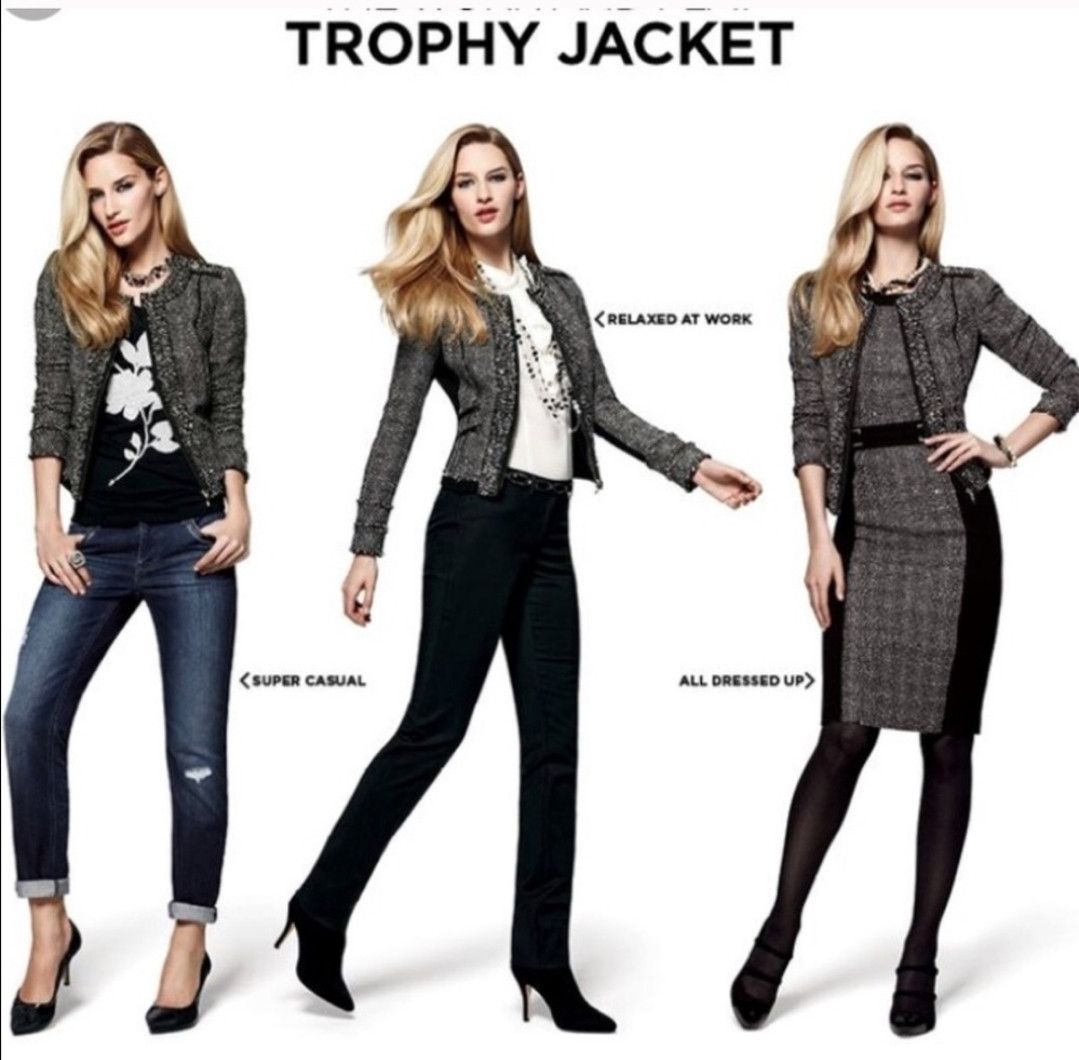 White house black market trophy jacket sales