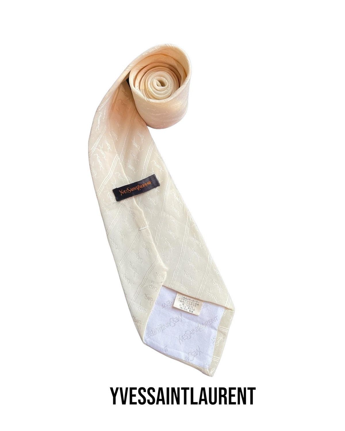 Yves Saint Laurent Monogram Neck Tie