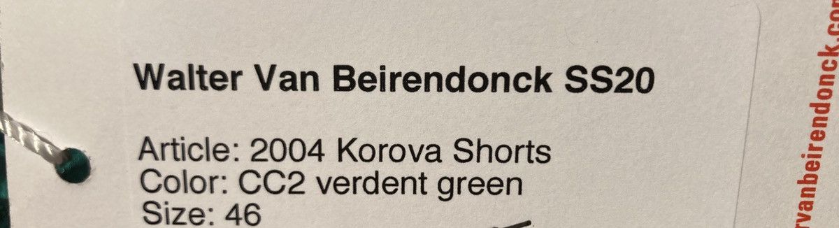 Walter Van Beirendonck SS20 RUNWAY KOROVA SILK SHORTS Size US 31 - 7 Thumbnail
