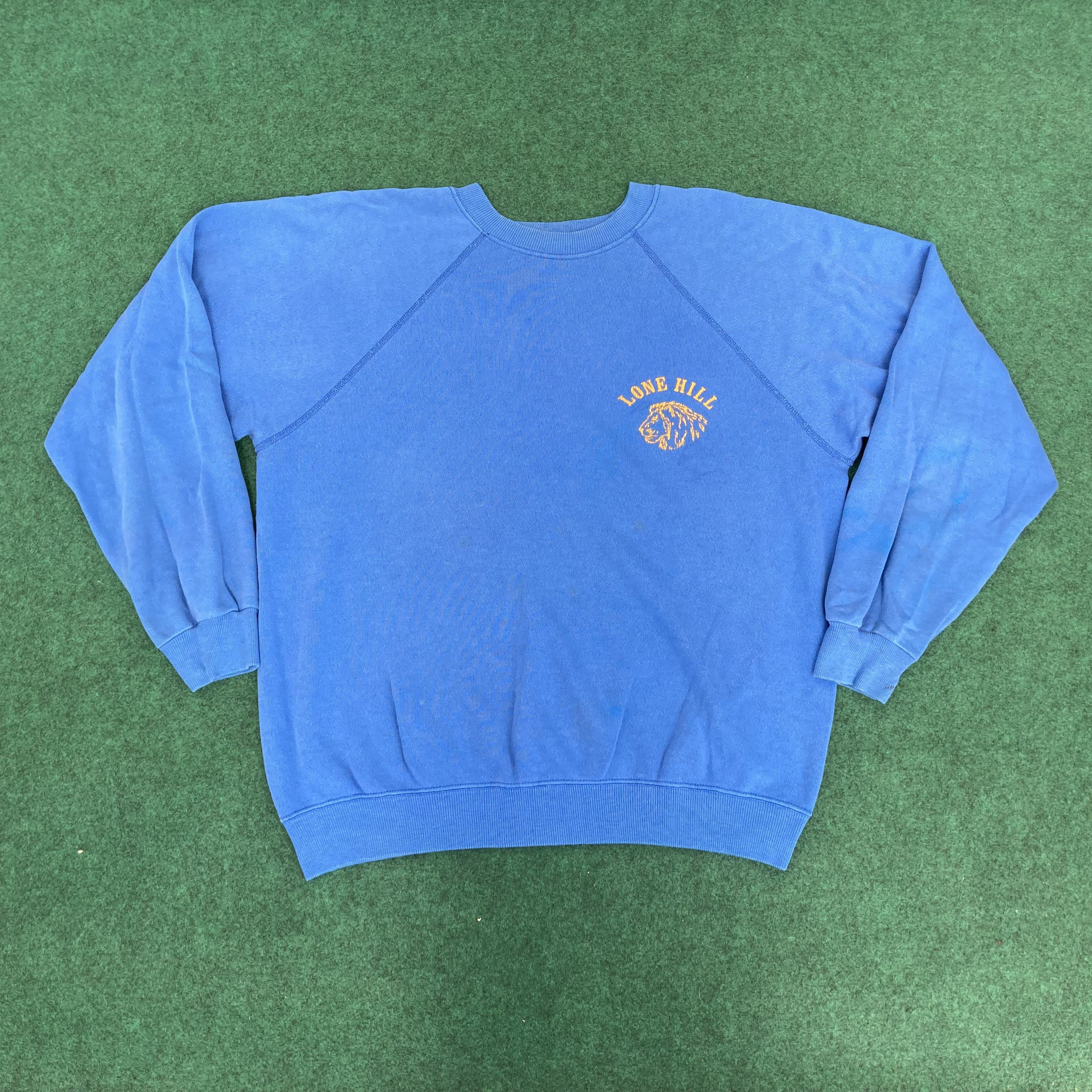 Vintage Vtg Lone Hill Lion Streetwear 90s Style Sweatshirt Size M / US 6-8 / IT 42-44 - 1 Thumbnail