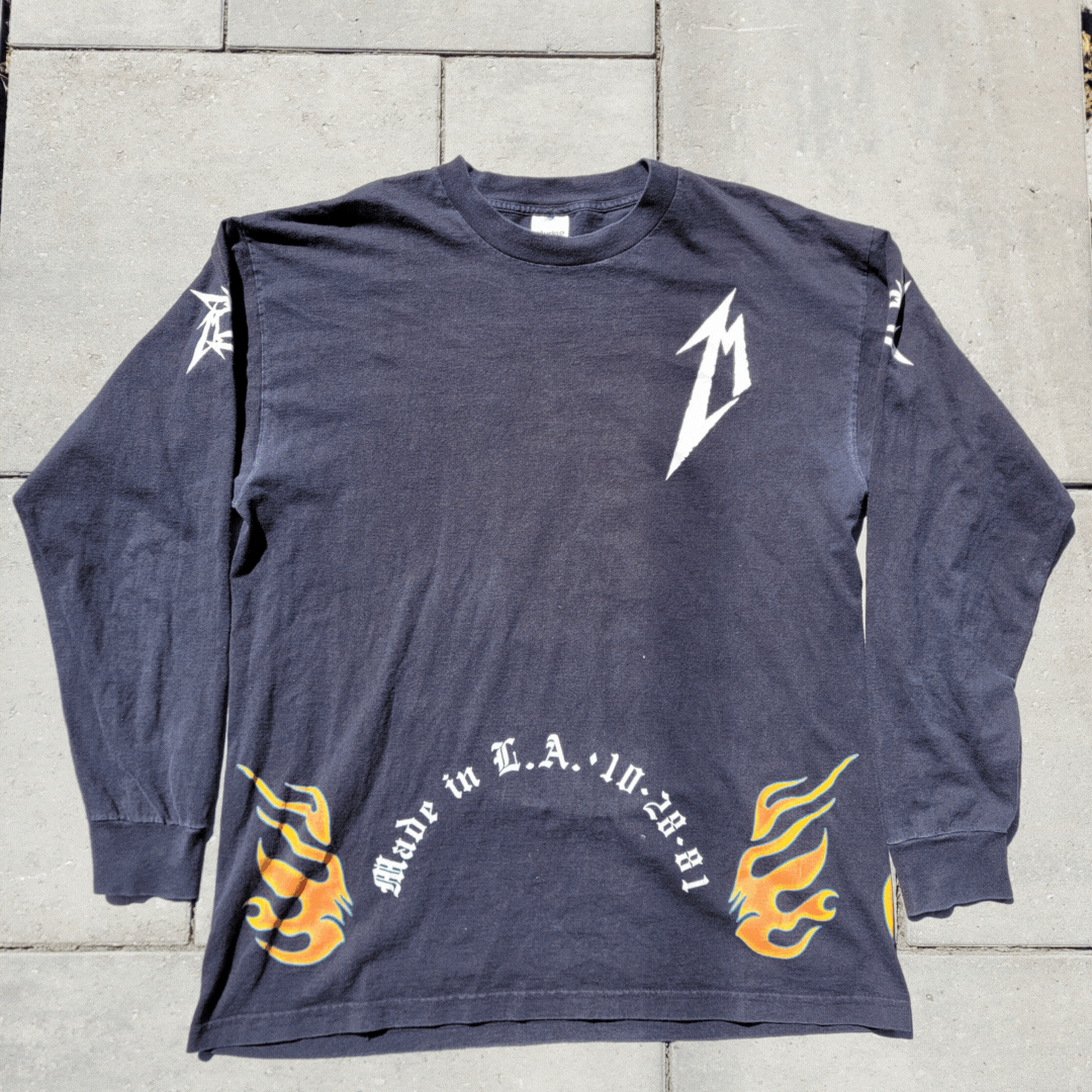 Band Tees × Giant × Metallica Vintage 1996 Metallica 15 Year 
