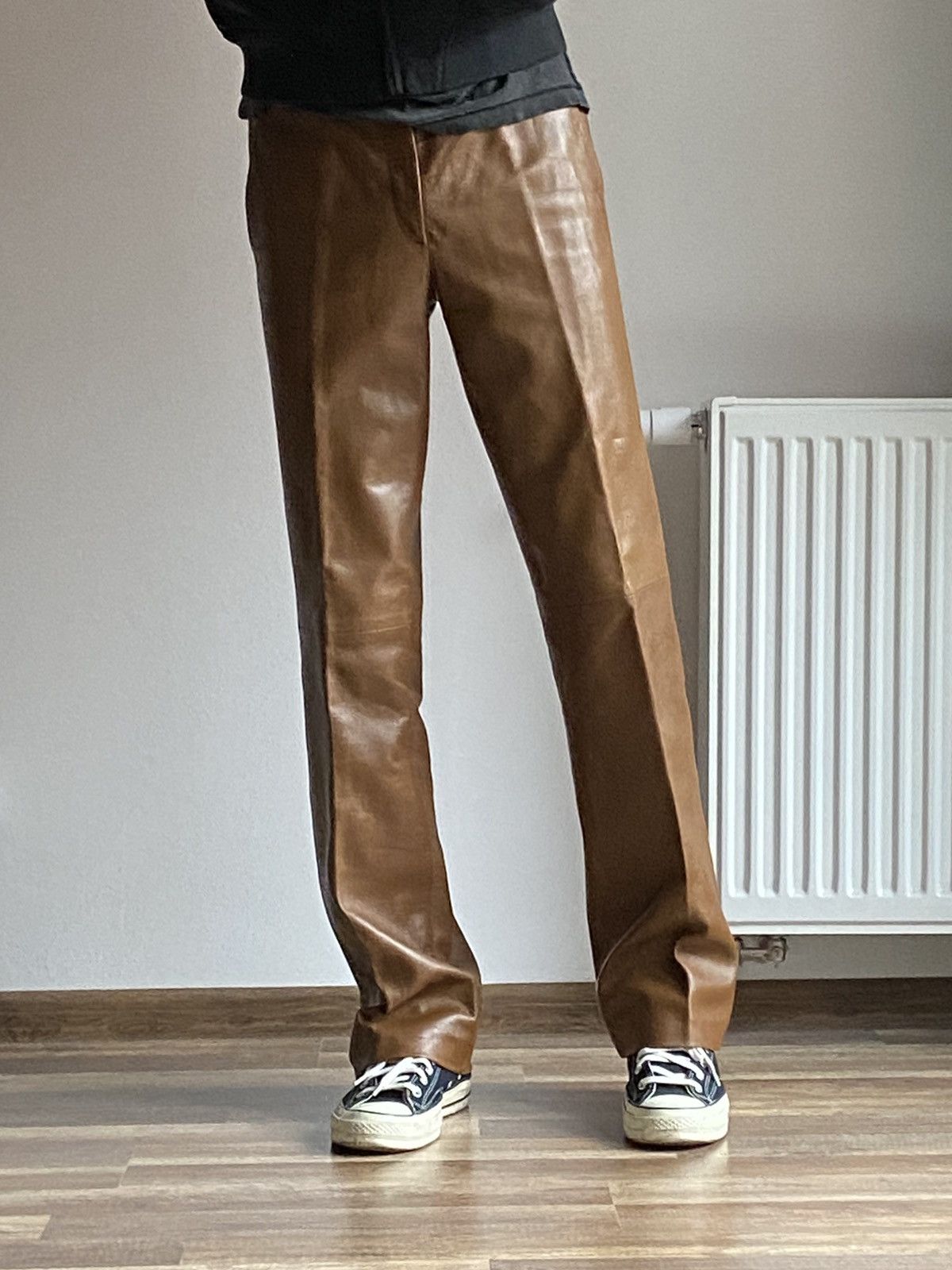 Gucci Gucci by Tom Ford Flared Leather Pants Size US 30 / EU 46 - 14 Thumbnail