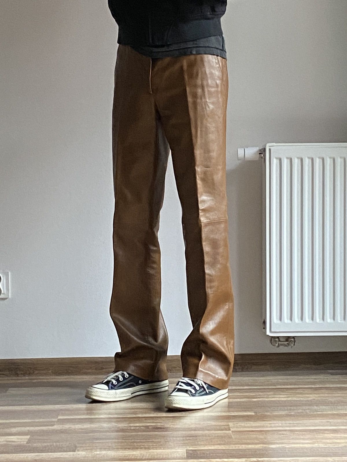 Gucci Gucci by Tom Ford Flared Leather Pants Size US 30 / EU 46 - 13 Thumbnail