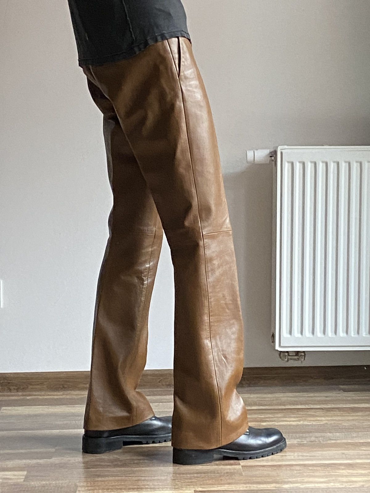 Gucci Gucci by Tom Ford Flared Leather Pants Size US 30 / EU 46 - 15 Thumbnail
