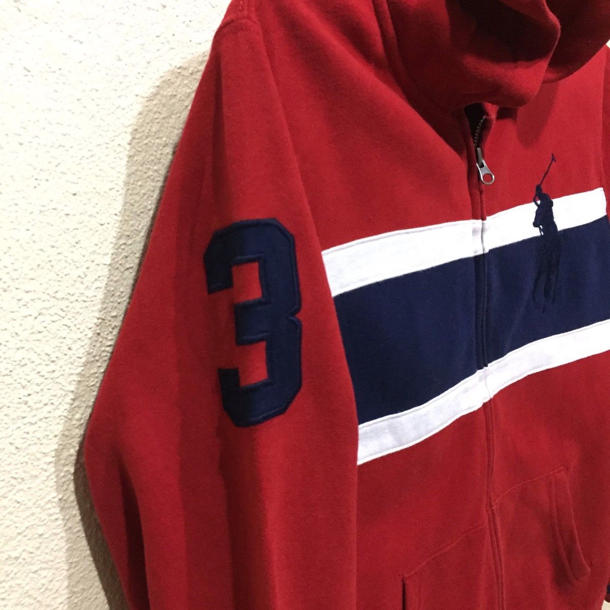 Polo Ralph Lauren Polo Ralph Lauren stripe Sweatshirt Zip Up Hoodie 160 / S Size US S / EU 44-46 / 1 - 6 Thumbnail