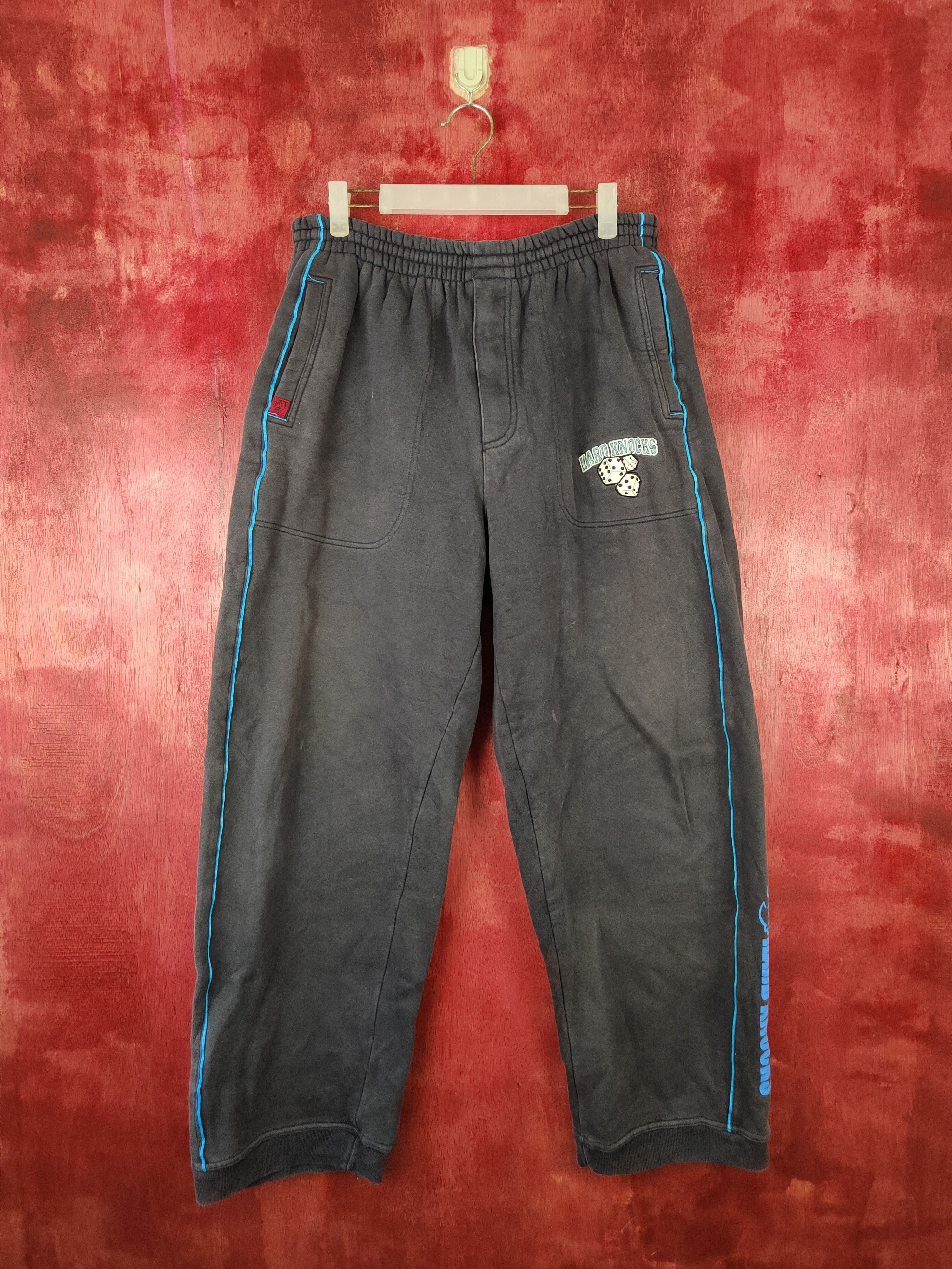 image of Faded Glory x Vintage School Of Hard Knocks Dark Blue Sweatpants 5161, Men's (Size 30)