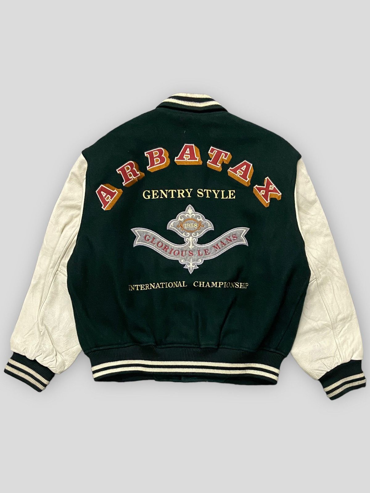 Japanese Brand × Leather Jacket × Varsity Jacket Japan Brand