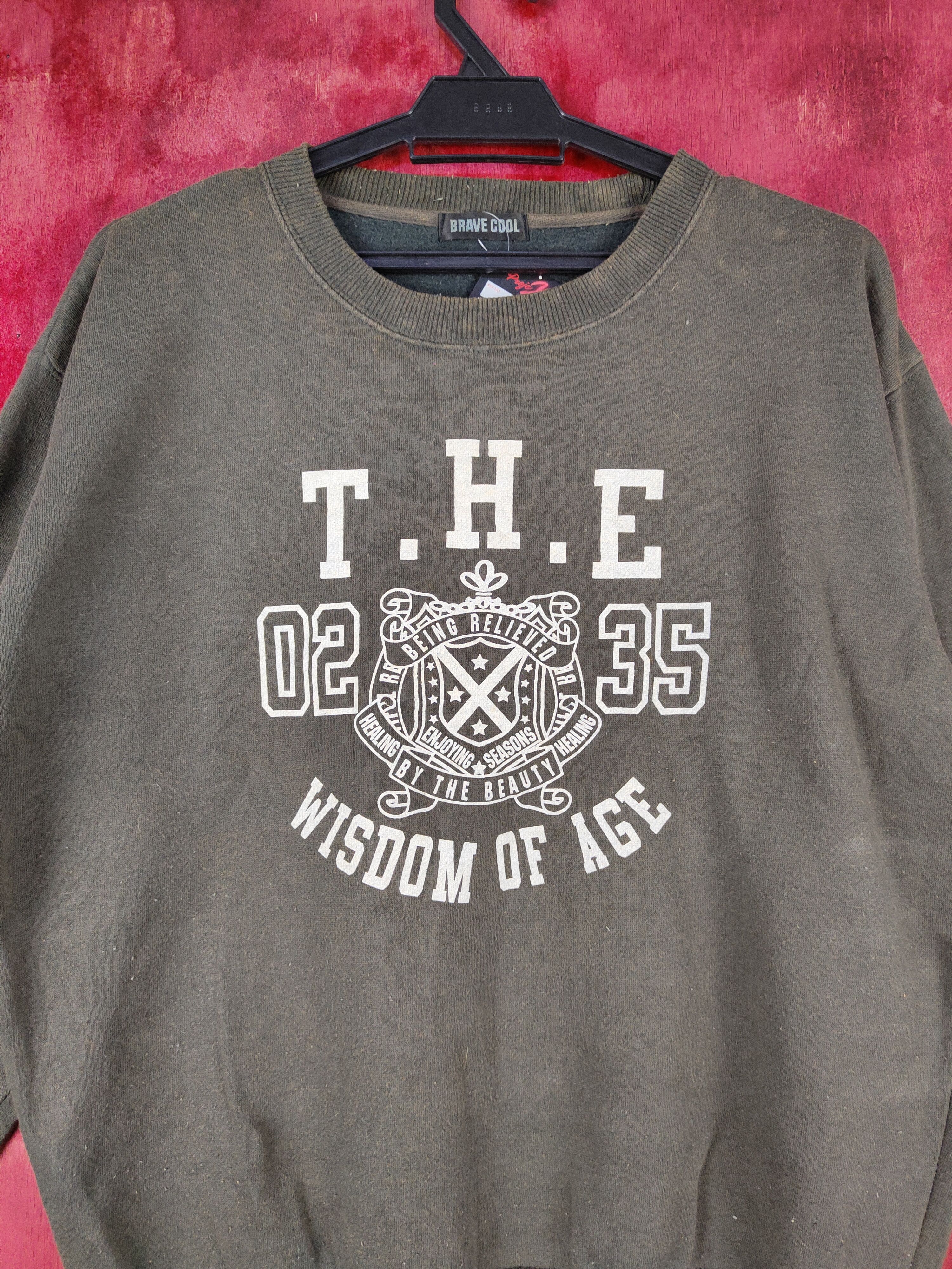 Japanese Brand The Wishdom Of Ages vintage Gray Sweater #4833 Size US M / EU 48-50 / 2 - 2 Thumbnail