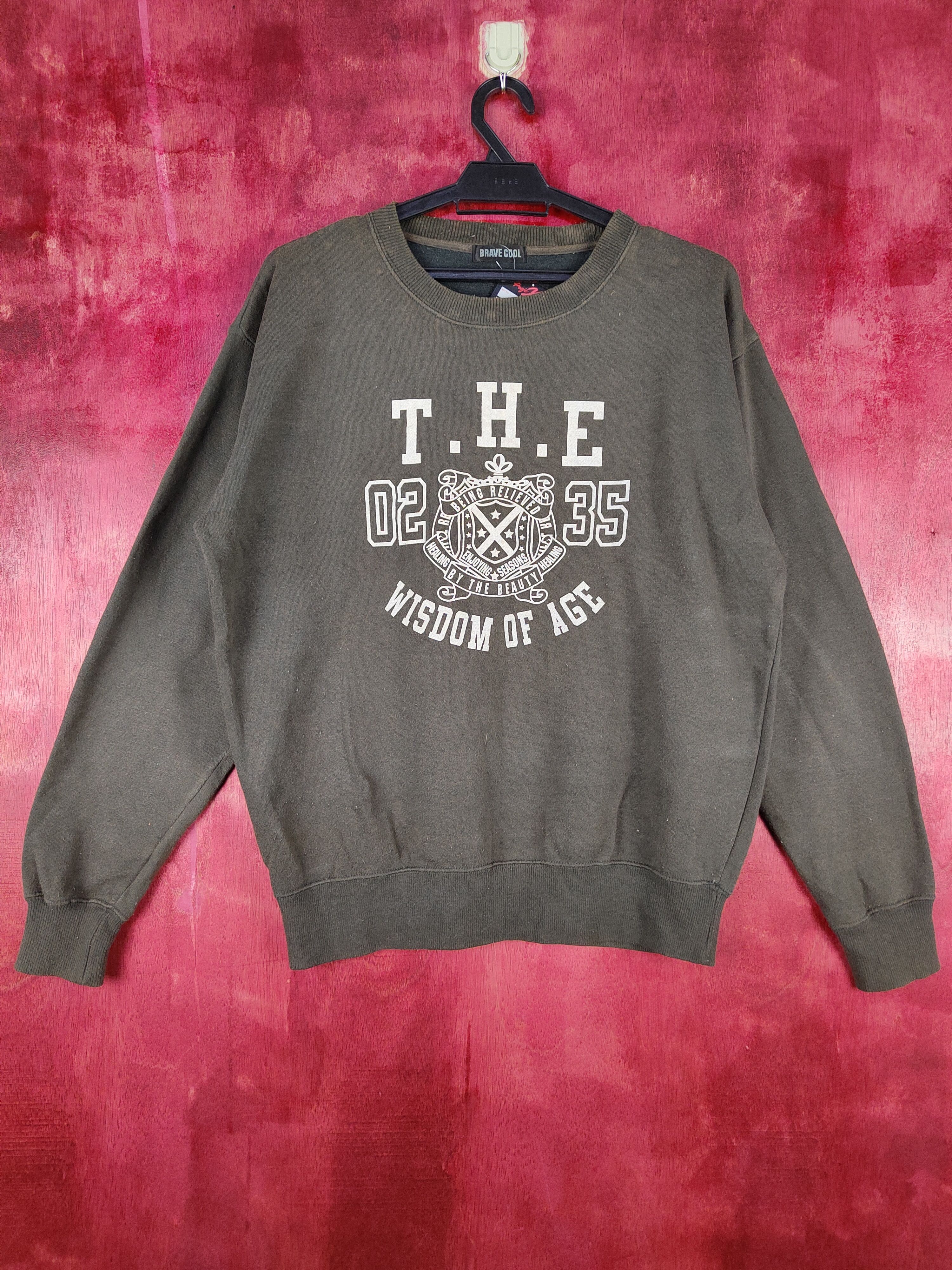 Japanese Brand The Wishdom Of Ages vintage Gray Sweater #4833 Size US M / EU 48-50 / 2 - 1 Thumbnail