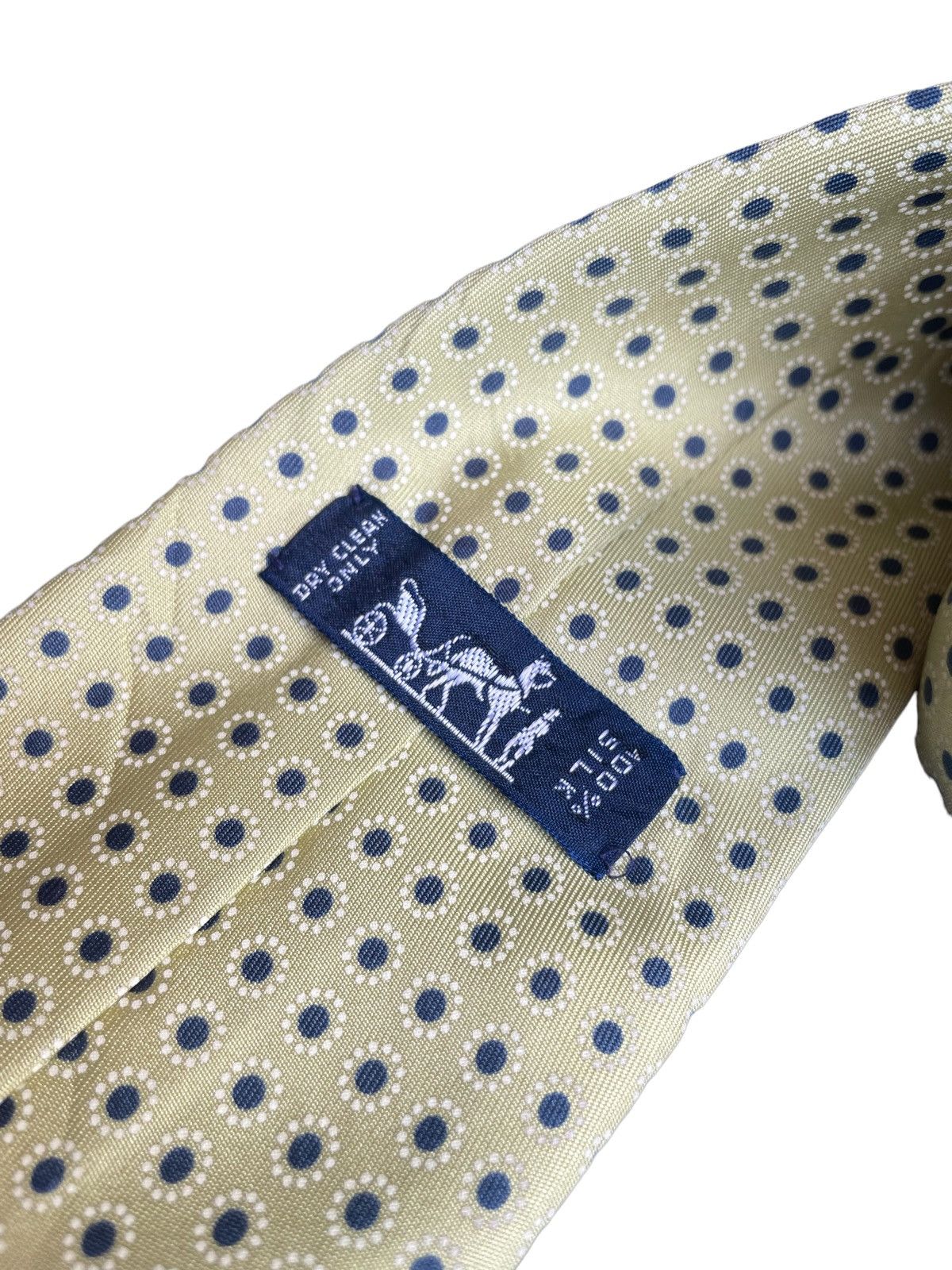 Designer Hermes Paris Polkadot Tie Size ONE SIZE - 4 Thumbnail