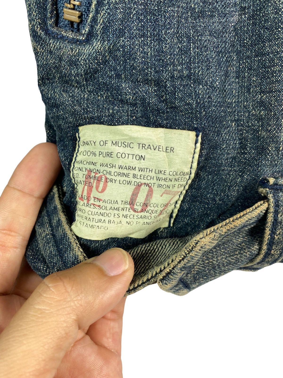 Japanese Brand Peace & Animal double collar rockers denim jacket Size US L / EU 52-54 / 3 - 3 Thumbnail