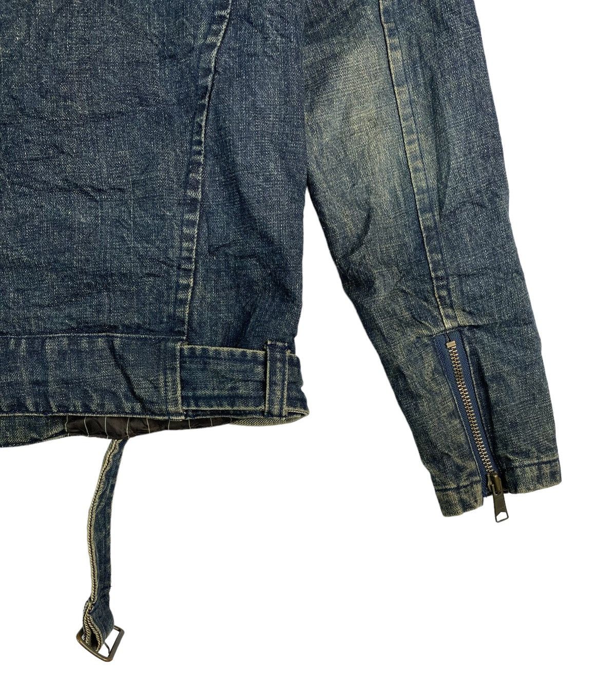 Japanese Brand Peace & Animal double collar rockers denim jacket Size US L / EU 52-54 / 3 - 6 Thumbnail