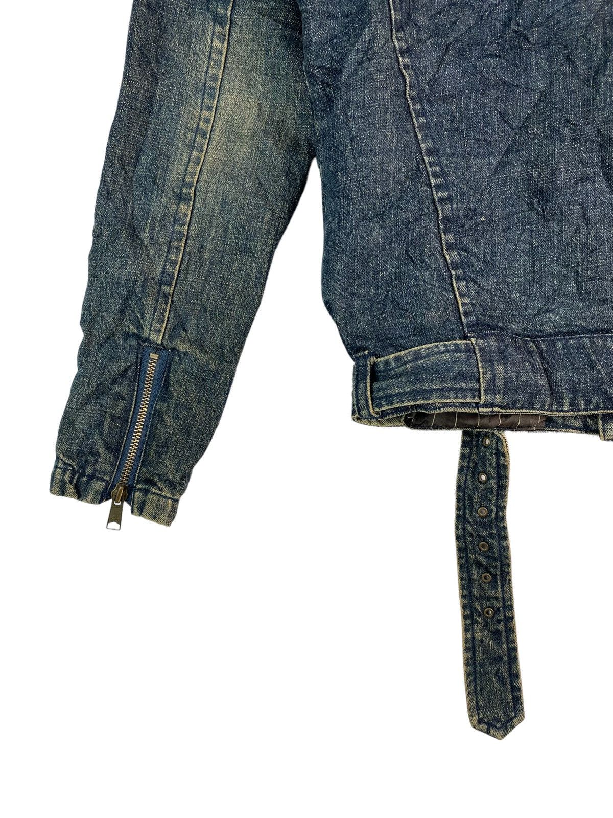 Japanese Brand Peace & Animal double collar rockers denim jacket Size US L / EU 52-54 / 3 - 7 Thumbnail