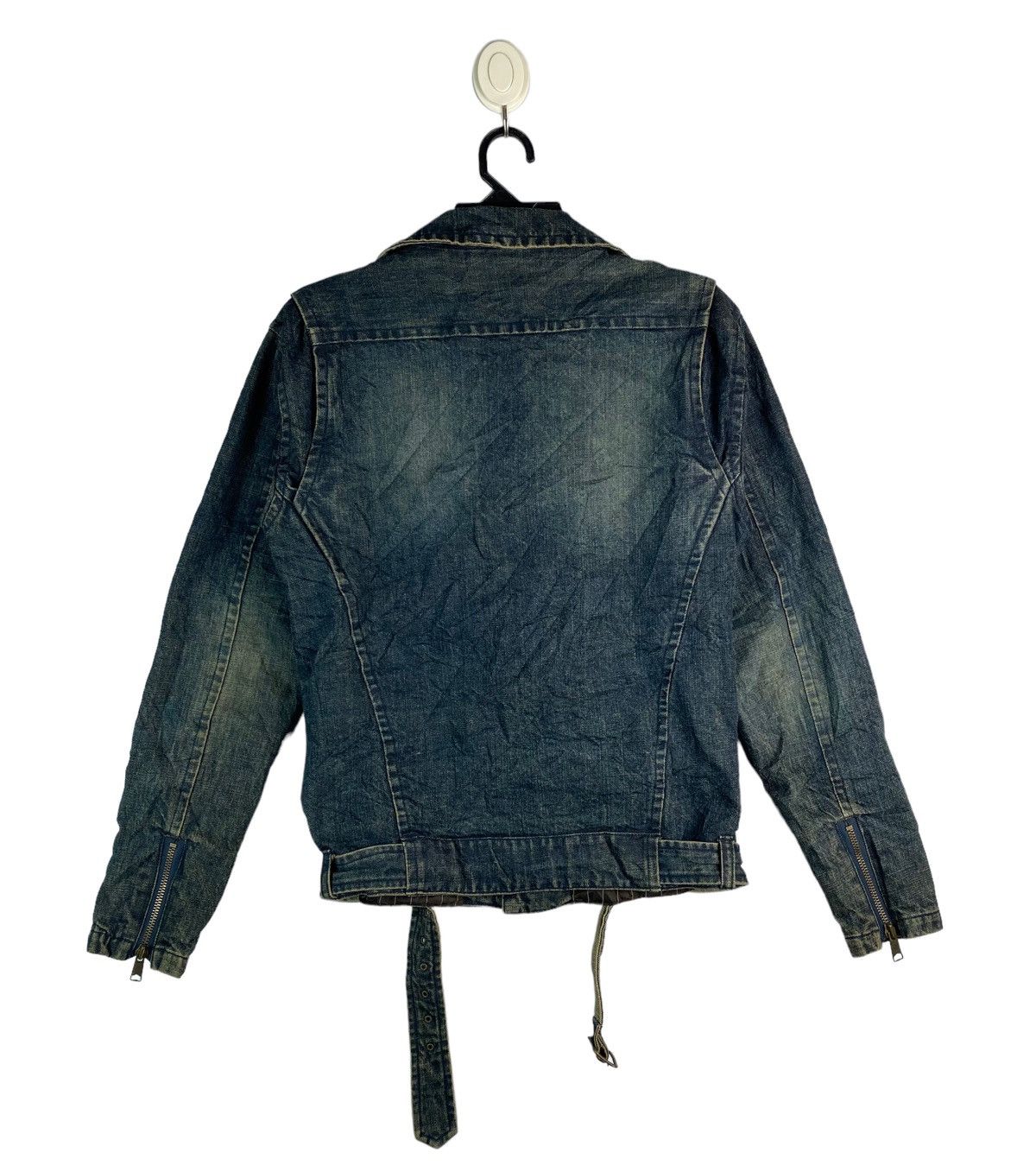 Japanese Brand Peace & Animal double collar rockers denim jacket Size US L / EU 52-54 / 3 - 5 Thumbnail