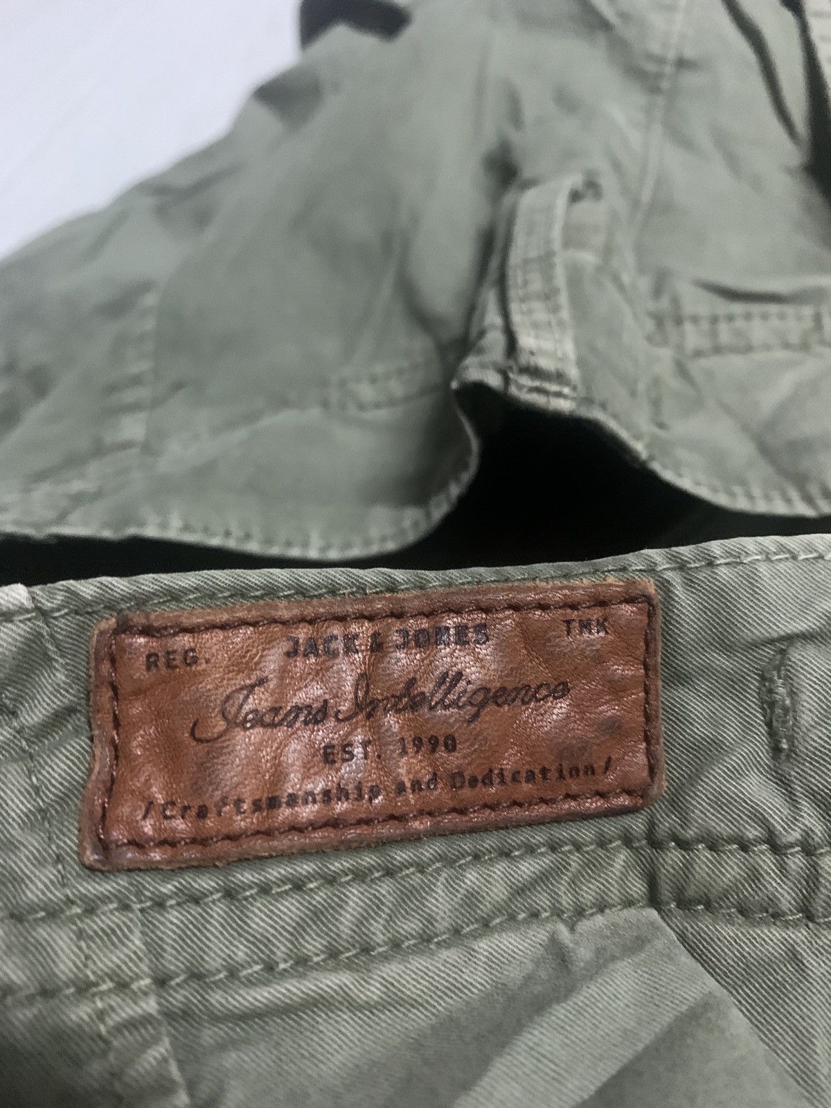 Jack & Jones Jack & Jones slim fit olive green cargo pants Size US 37 - 9 Thumbnail