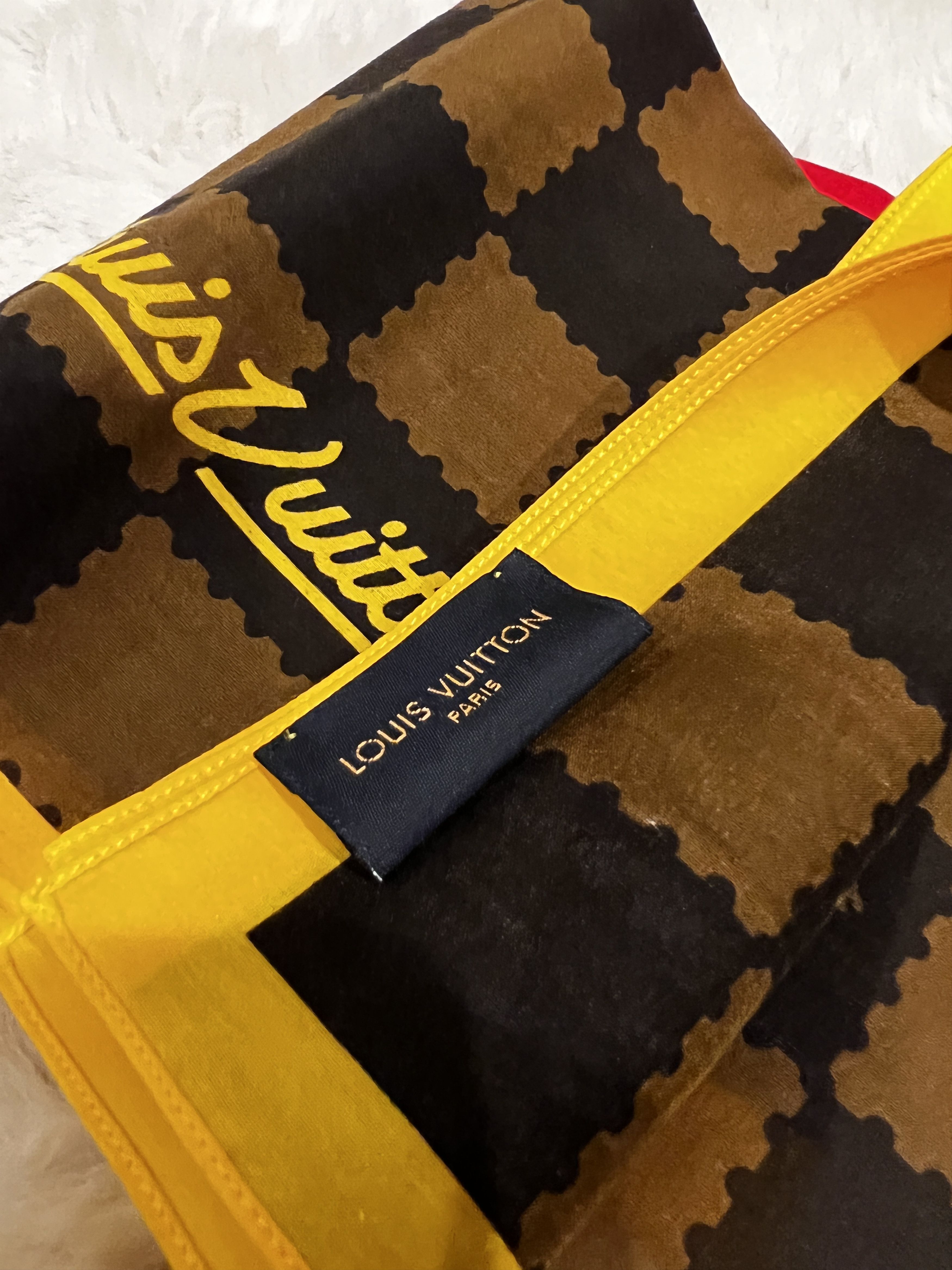 Louis Vuitton × Nigo Louis Vuitton Nigo Damier Bandana Human Made LV2 Virgil Size ONE SIZE - 5 Thumbnail