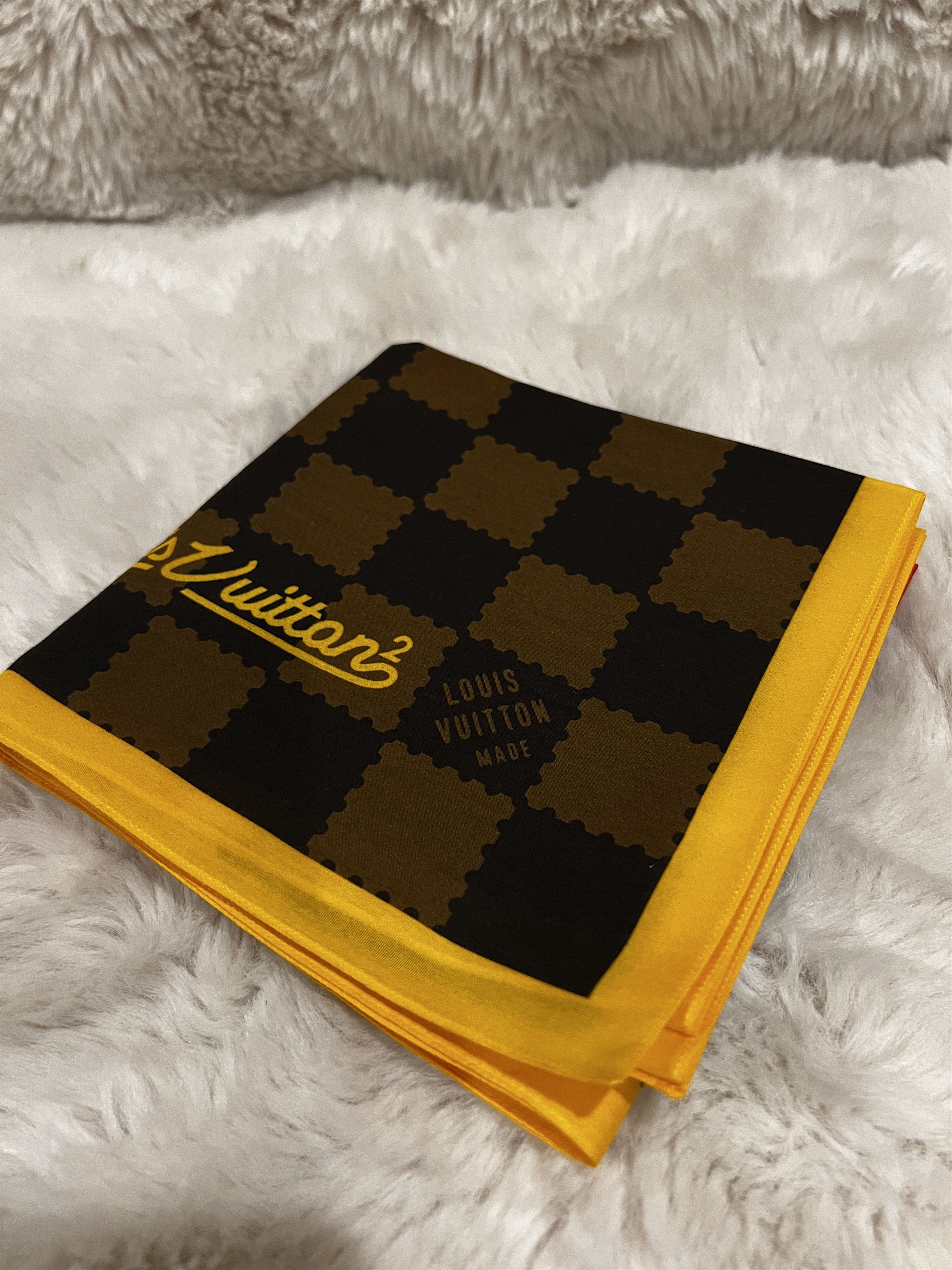 Louis Vuitton × Nigo Louis Vuitton Nigo Damier Bandana Human Made LV2 Virgil Size ONE SIZE - 3 Thumbnail