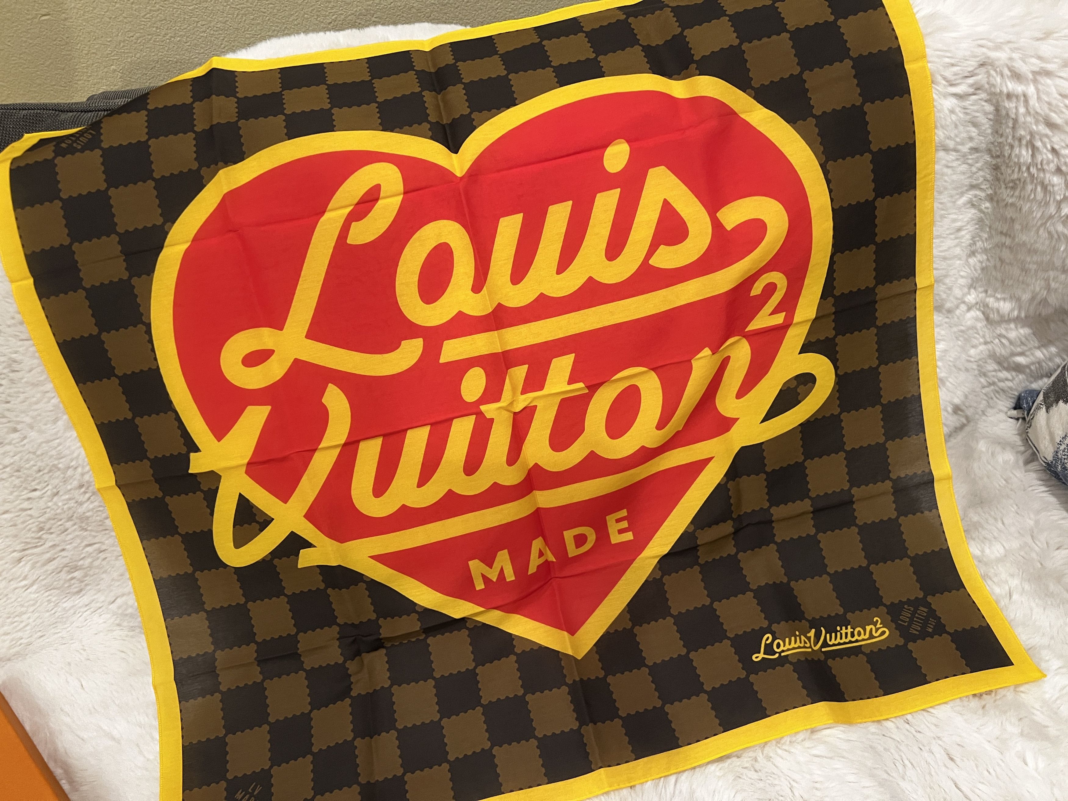 Louis Vuitton × Nigo Louis Vuitton Nigo Damier Bandana Human Made LV2 Virgil Size ONE SIZE - 1 Thumbnail