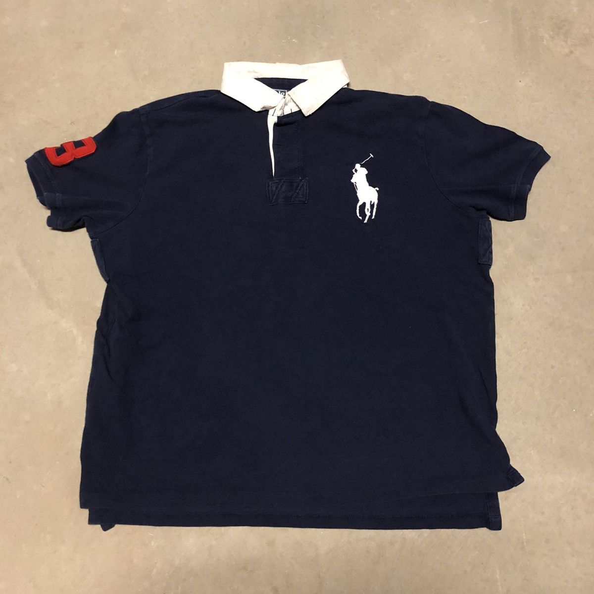 Polo Ralph Lauren Ralph Lauren Polo Shirt Big Pony #3 Rugby Distressed ...