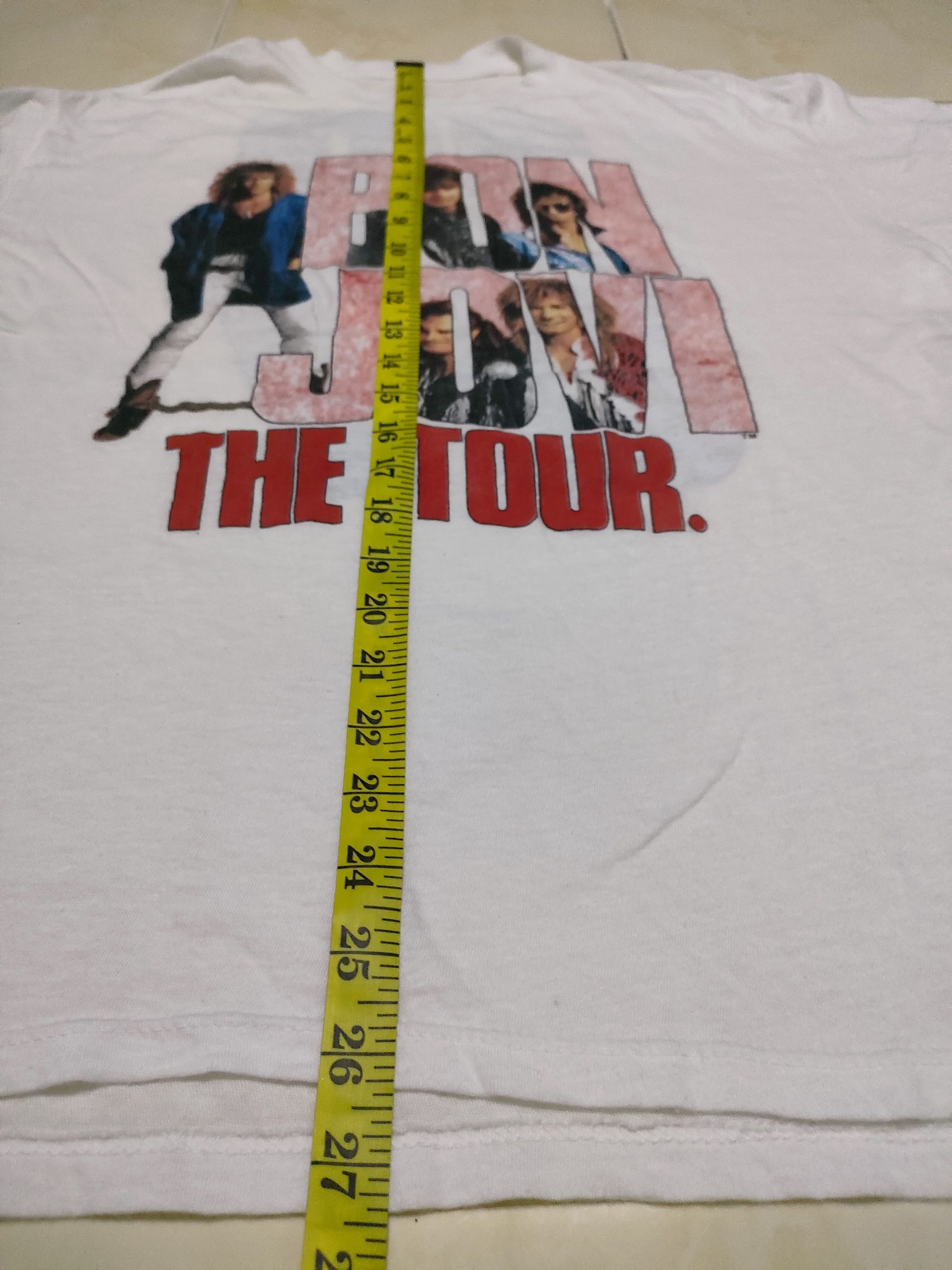 Vintage Bon Jovi 87 Tour Music Rock Tee