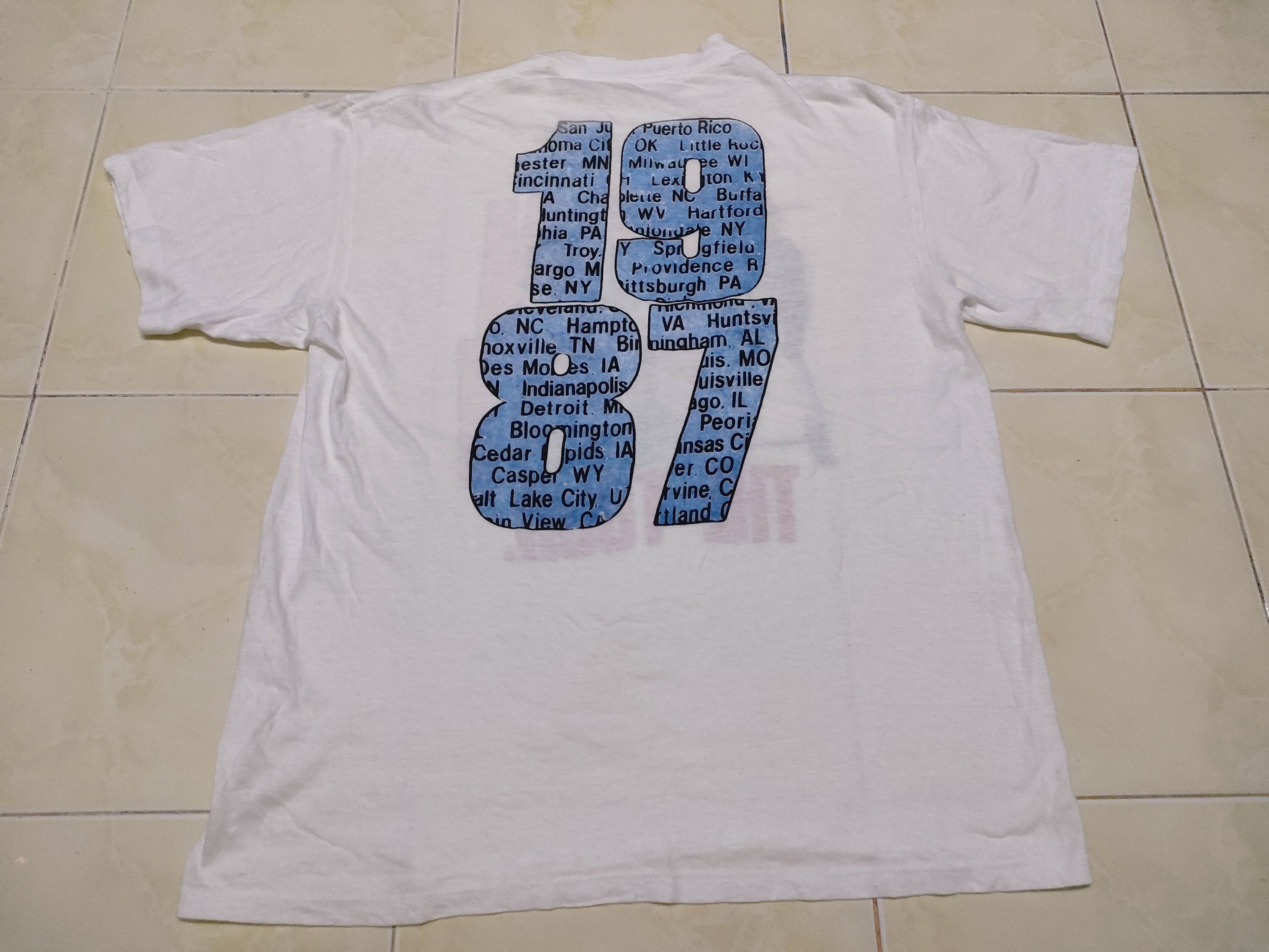 Vintage Bon Jovi 87 Tour Music Rock Tee