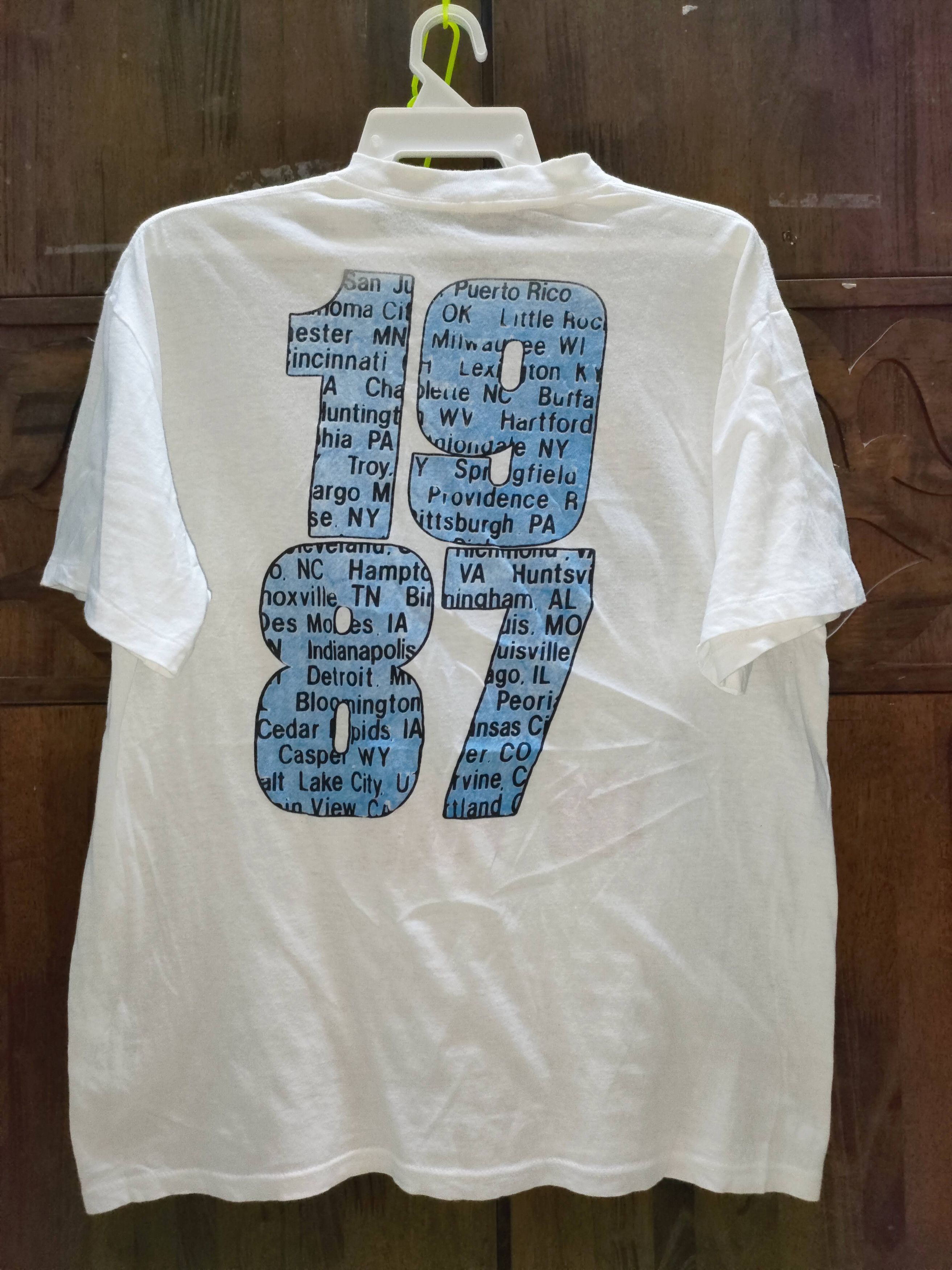 Vintage Bon Jovi 87 Tour Music Rock Tee