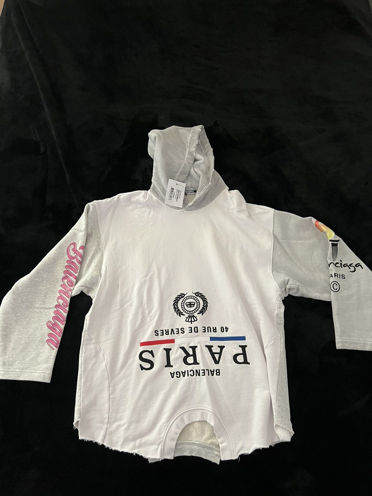 Balenciaga Terry Mixed Pan Hoodie